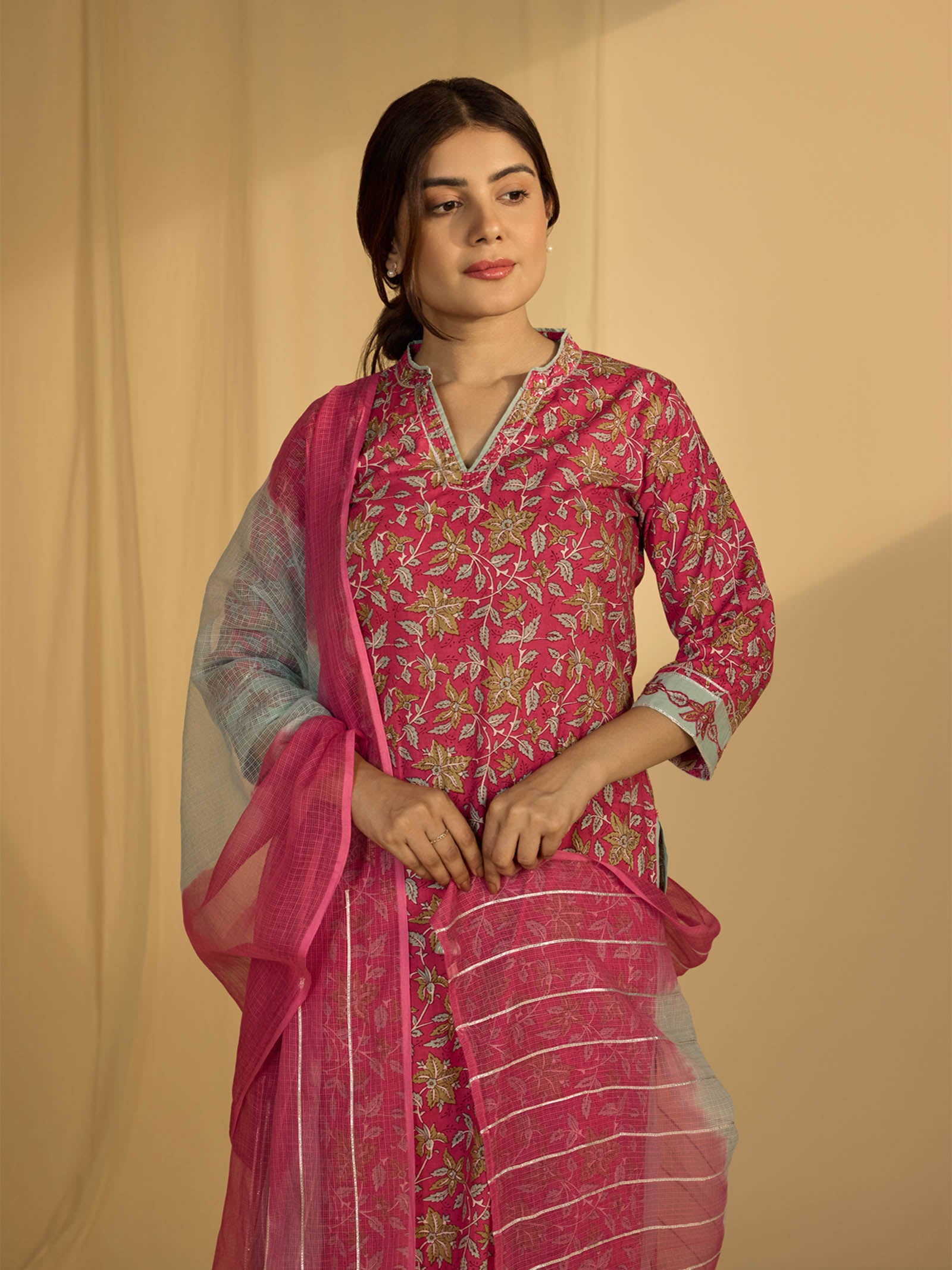 Mint Leaves Kota Dupatta