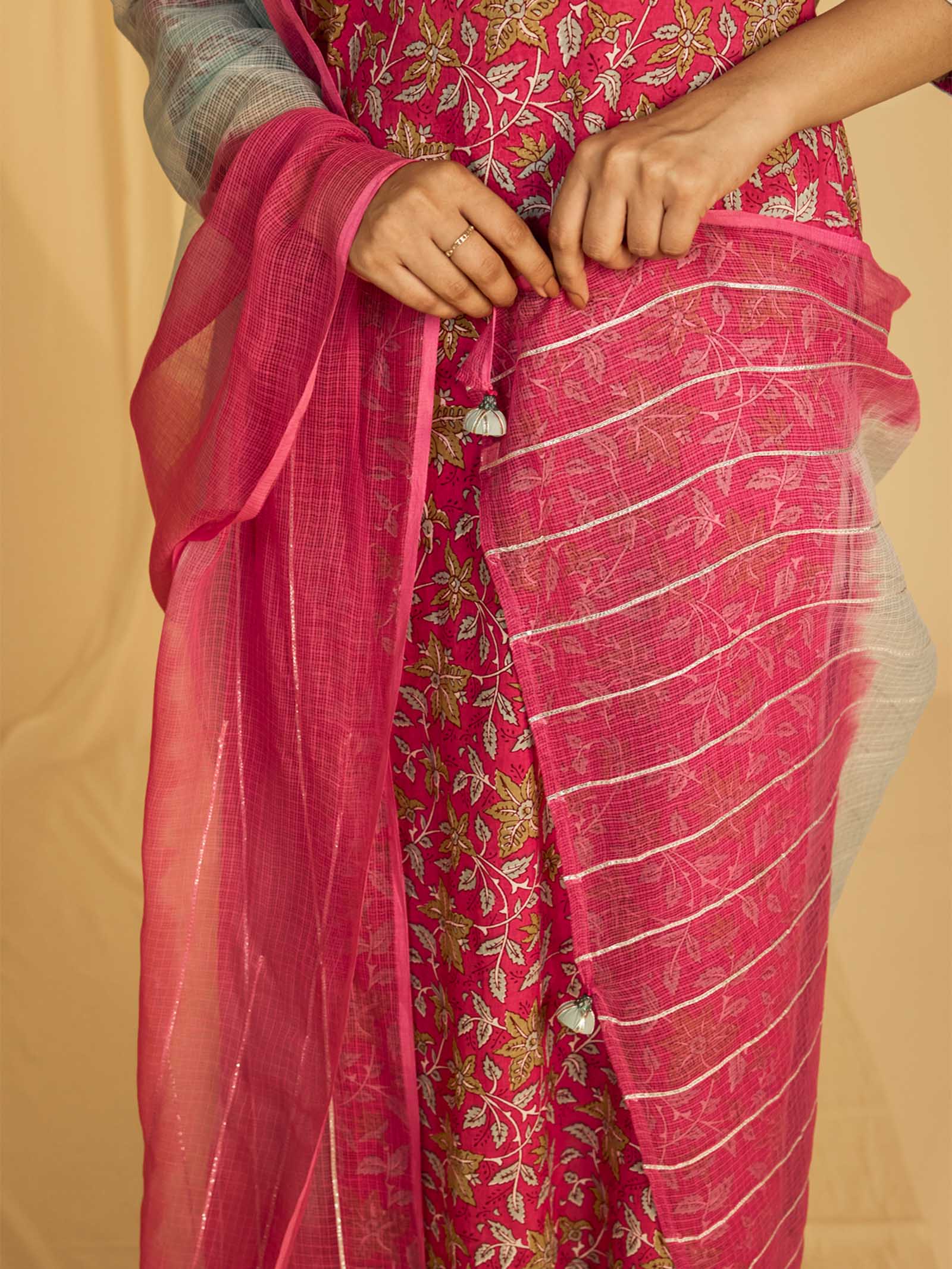 Mint Leaves Kota Dupatta