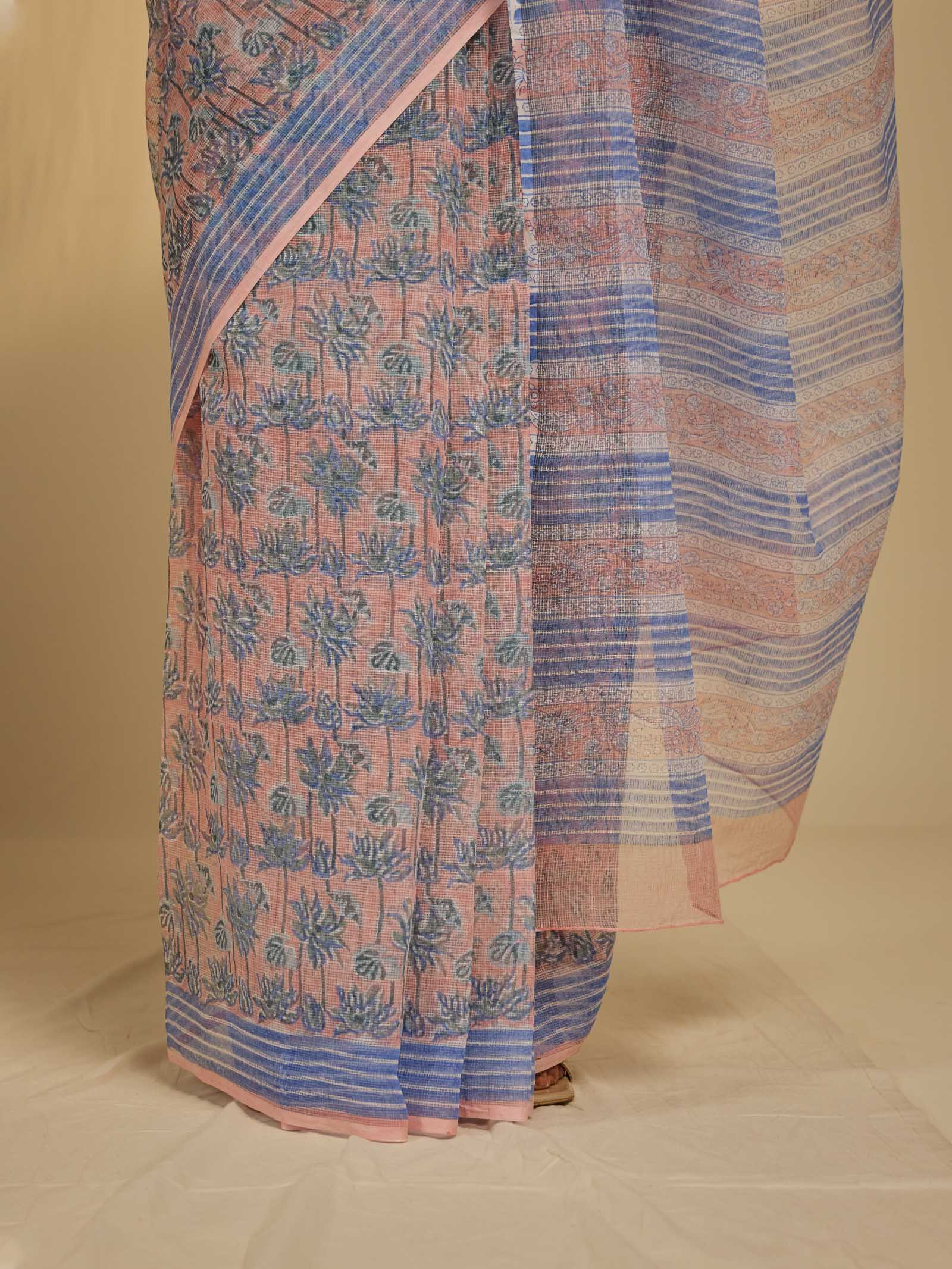 Peach Fuzz Kota Saree