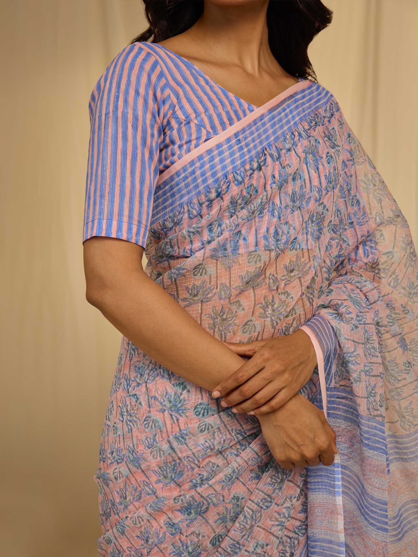 Peach Fuzz Kota Saree