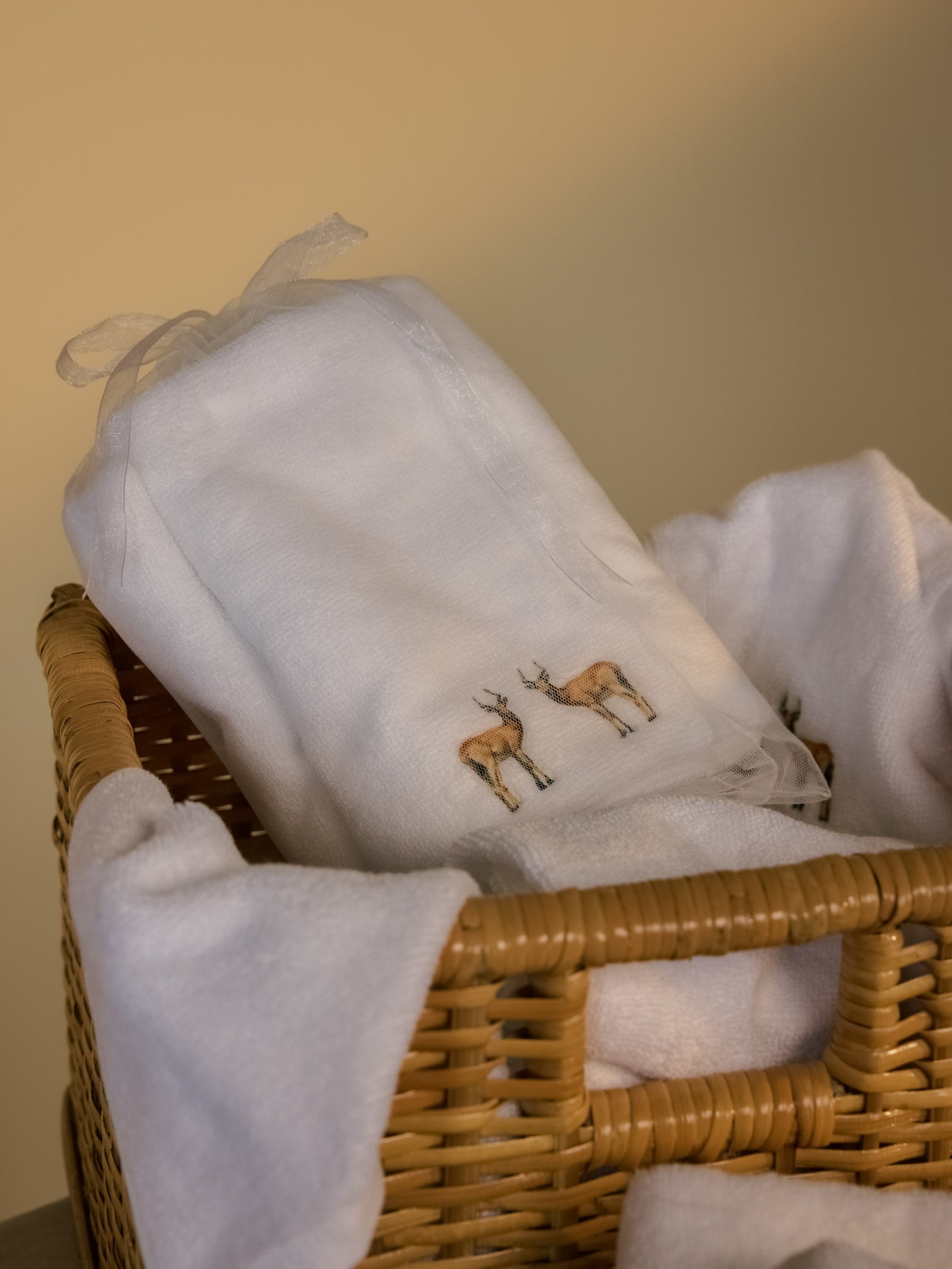 Reedbuck White Hand Towel (Set of 2)