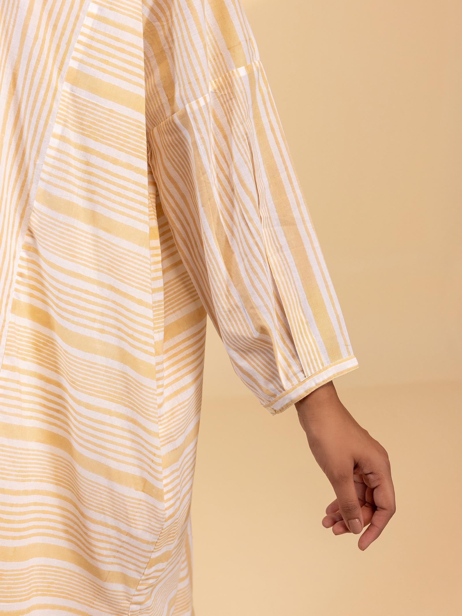 Sunset Stripe Cotton Kurta