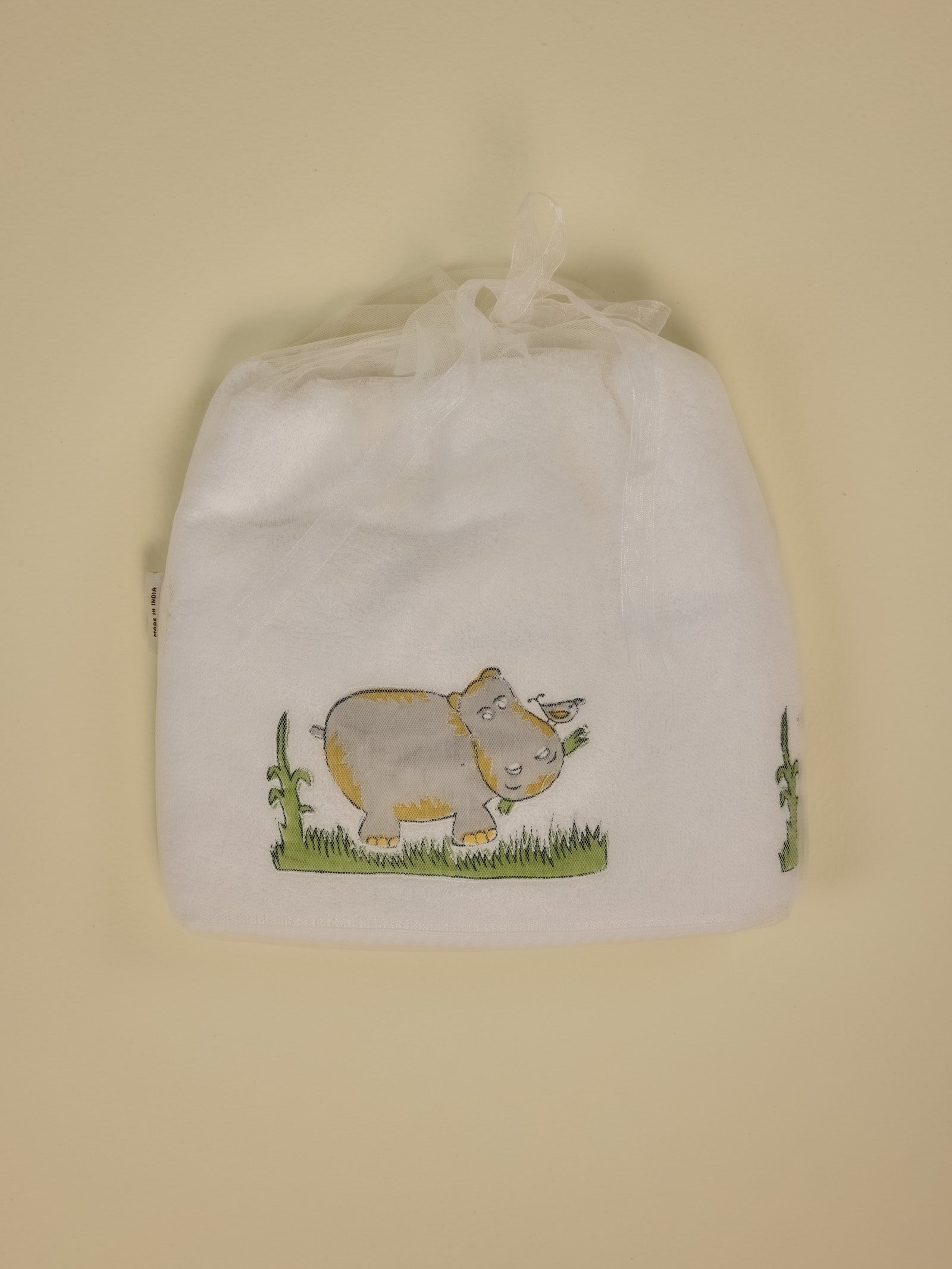 Hippo In The Grass Towel