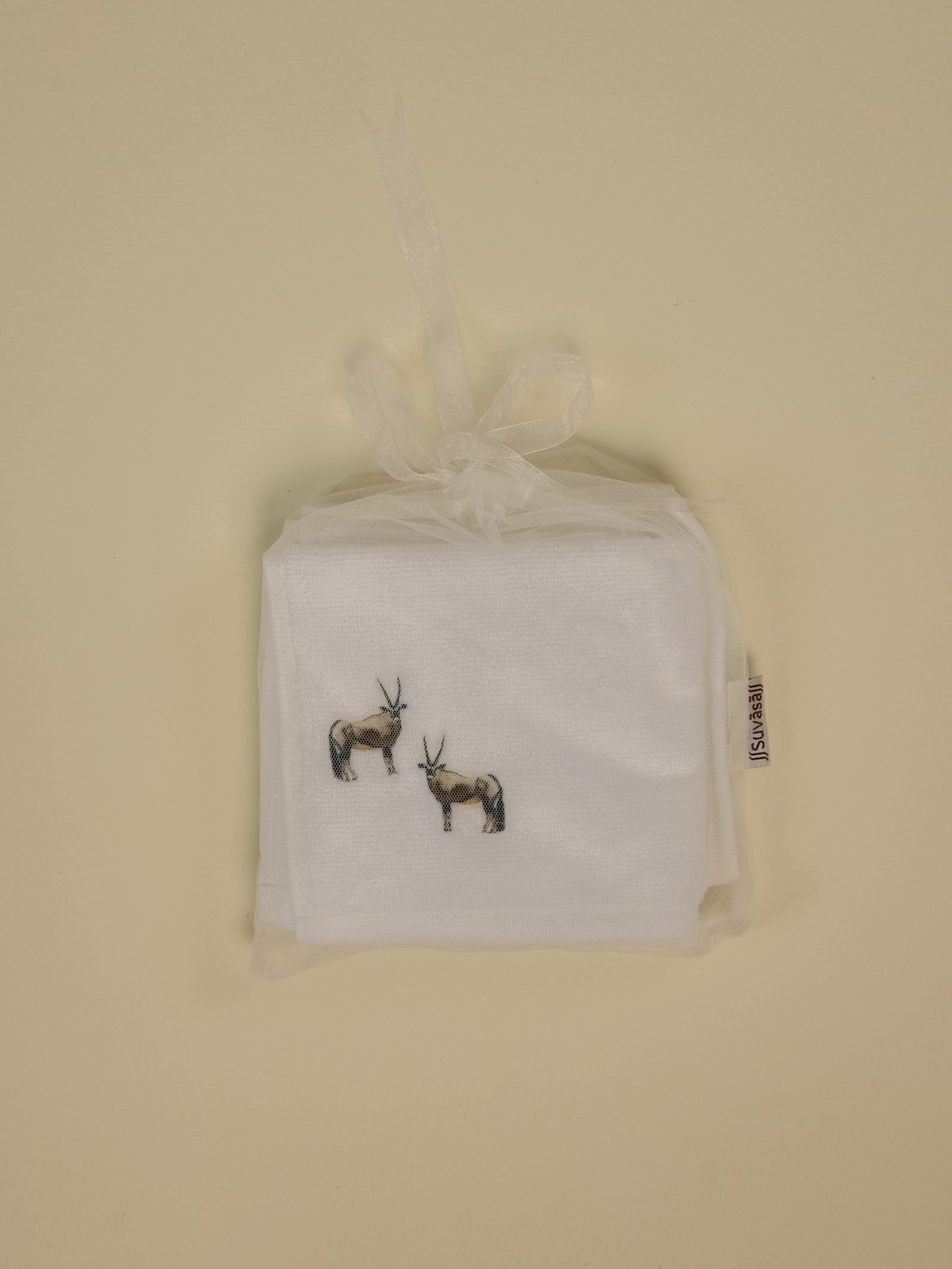 Oryx White Face Towel (Set of 2)