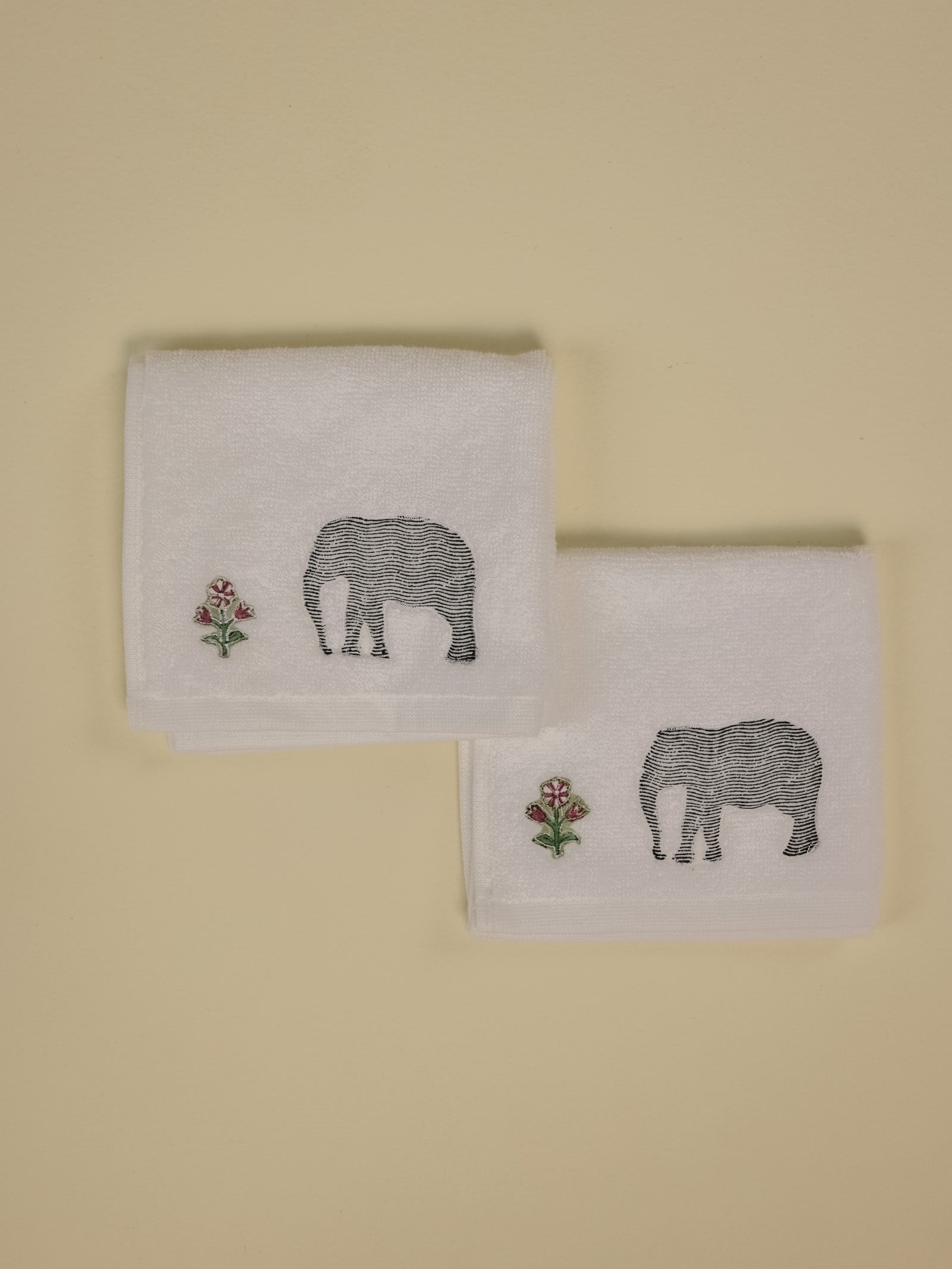 Elephant Face Towel (Set of 2)
