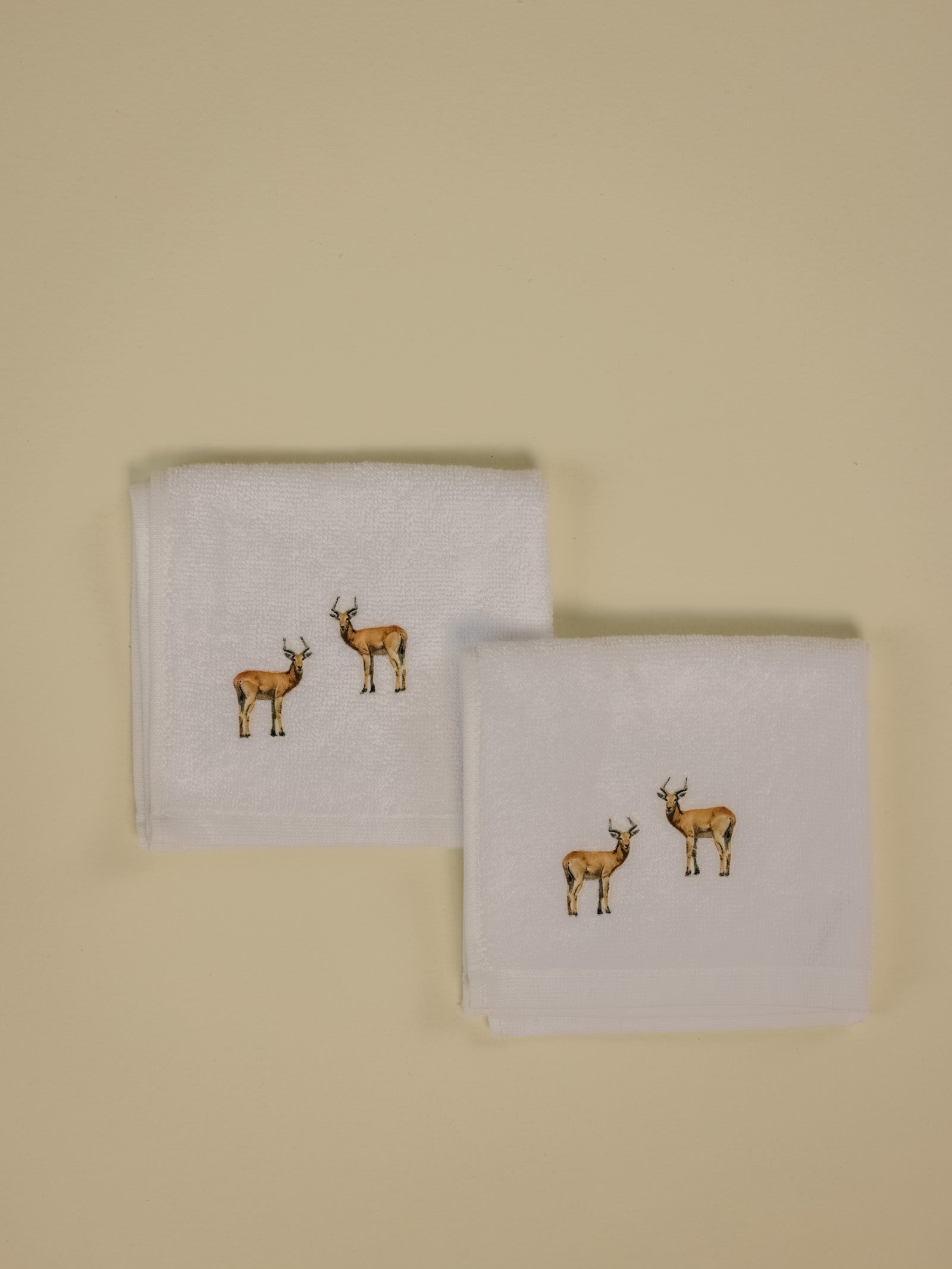 Reedbuck White Face Towel (Set of 2)