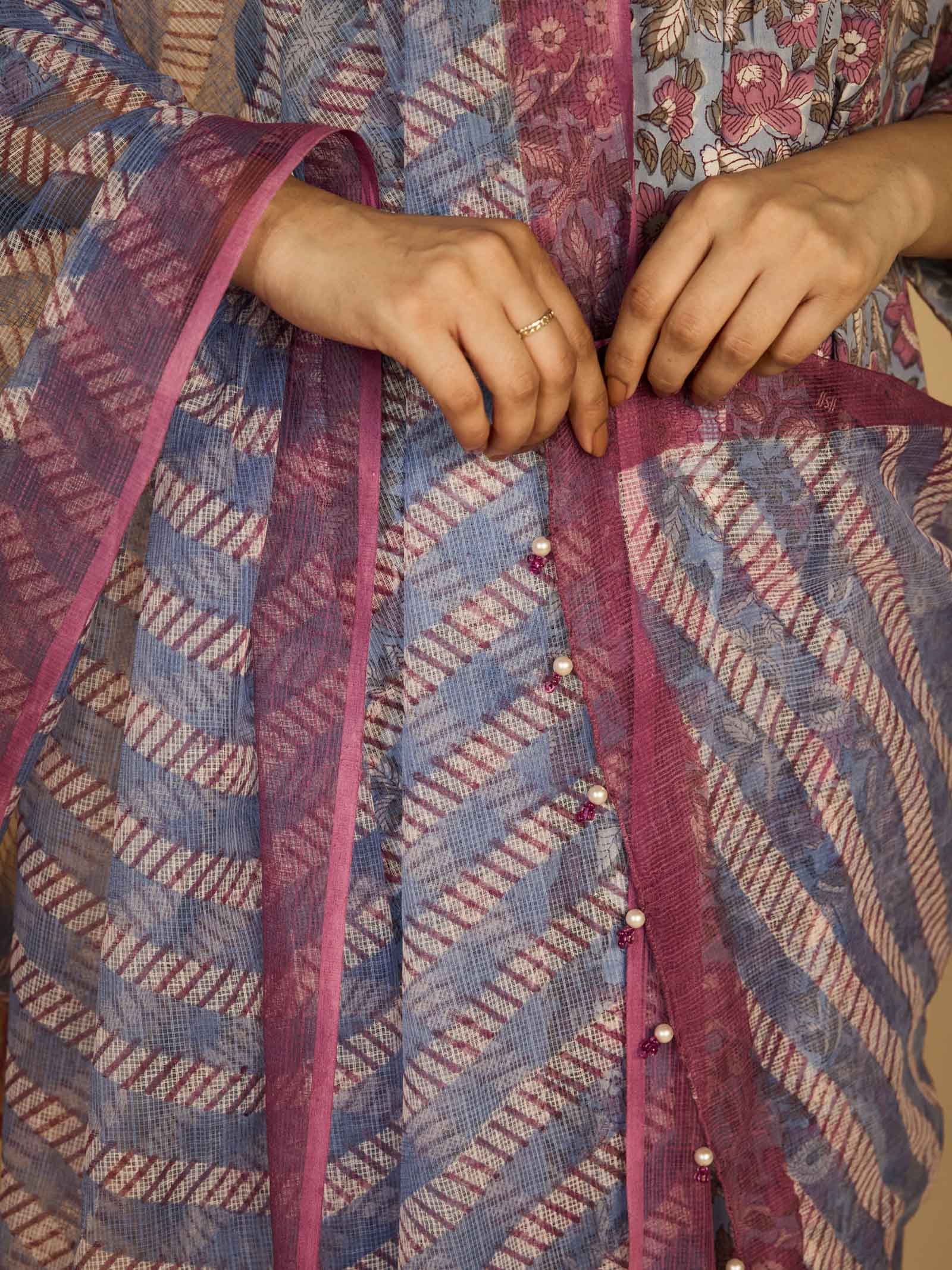 Blue Birds Kota Dupatta
