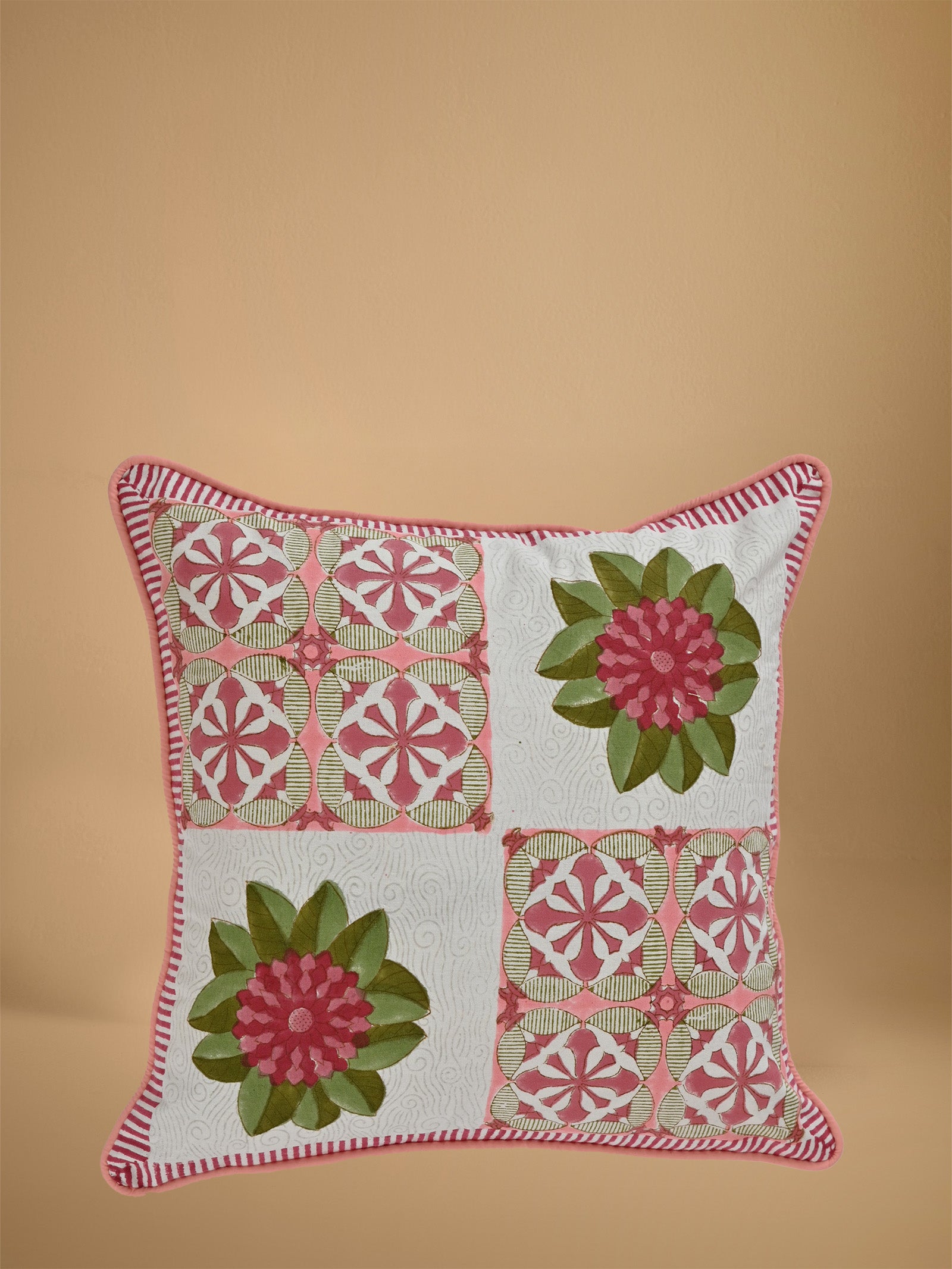 Indian Lotus 16 " x 16" Cushion Cover