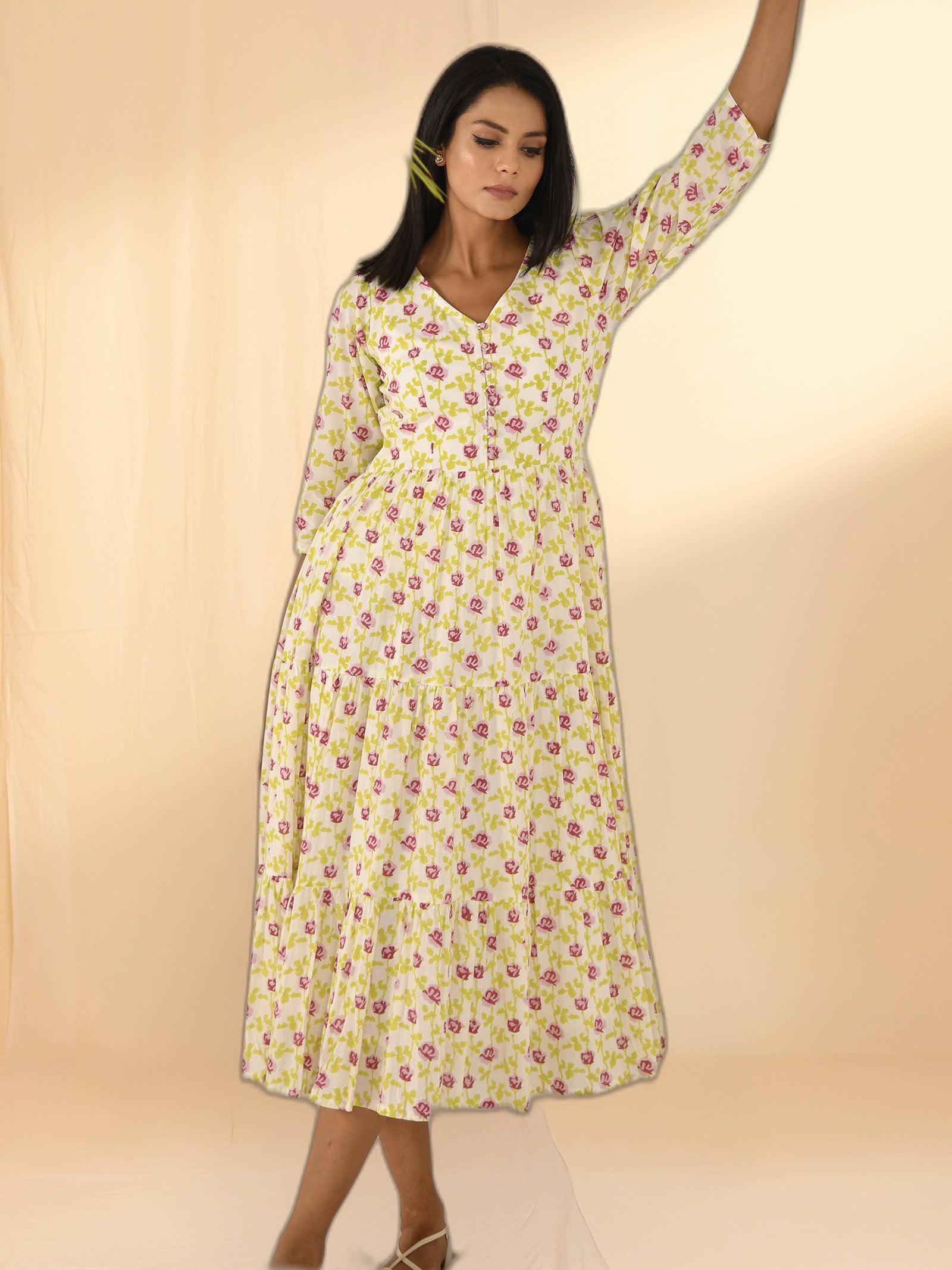 Rose Water Cotton Dress