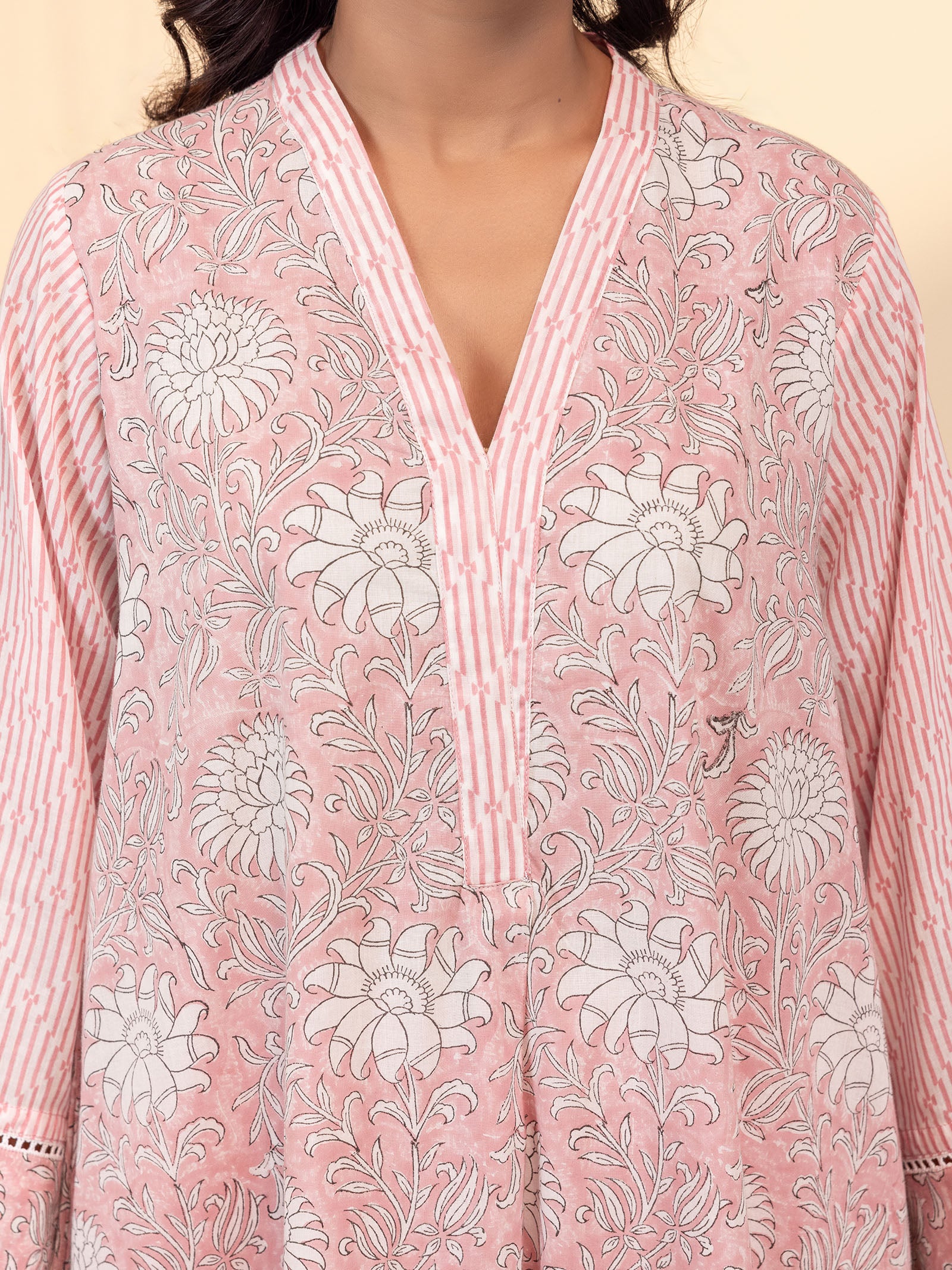 Pink Moment Cotton Kurta