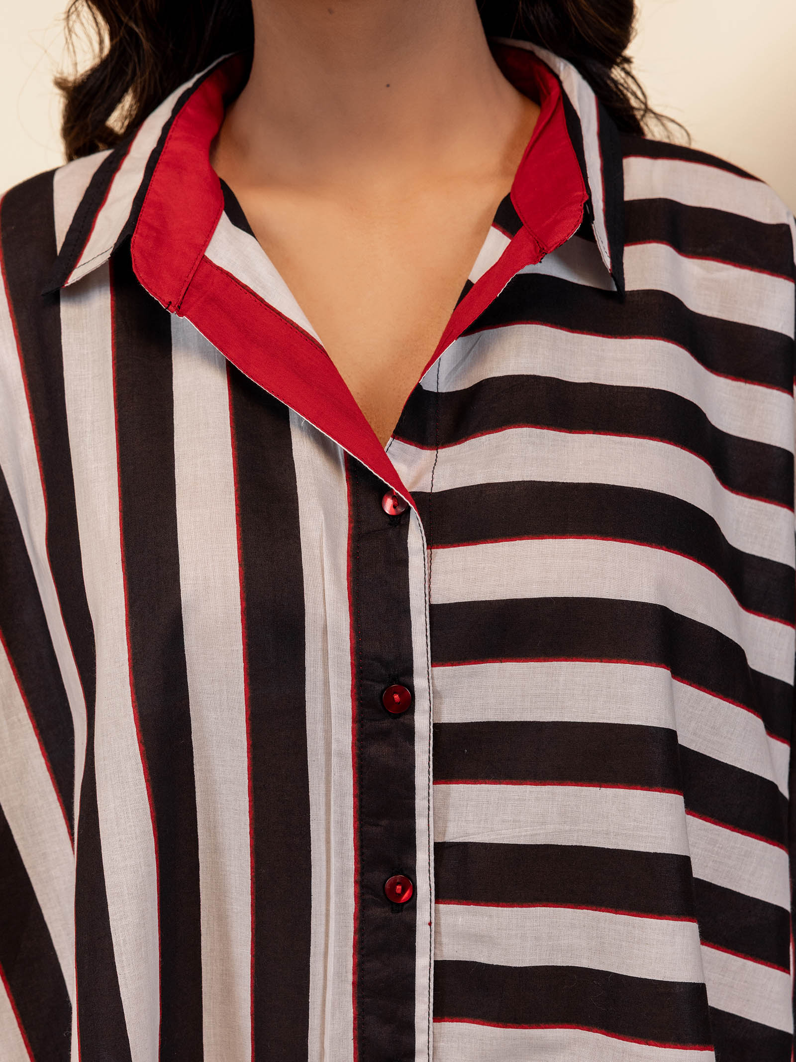 Colour Chrome Madras-Rufous Cotton Shirt