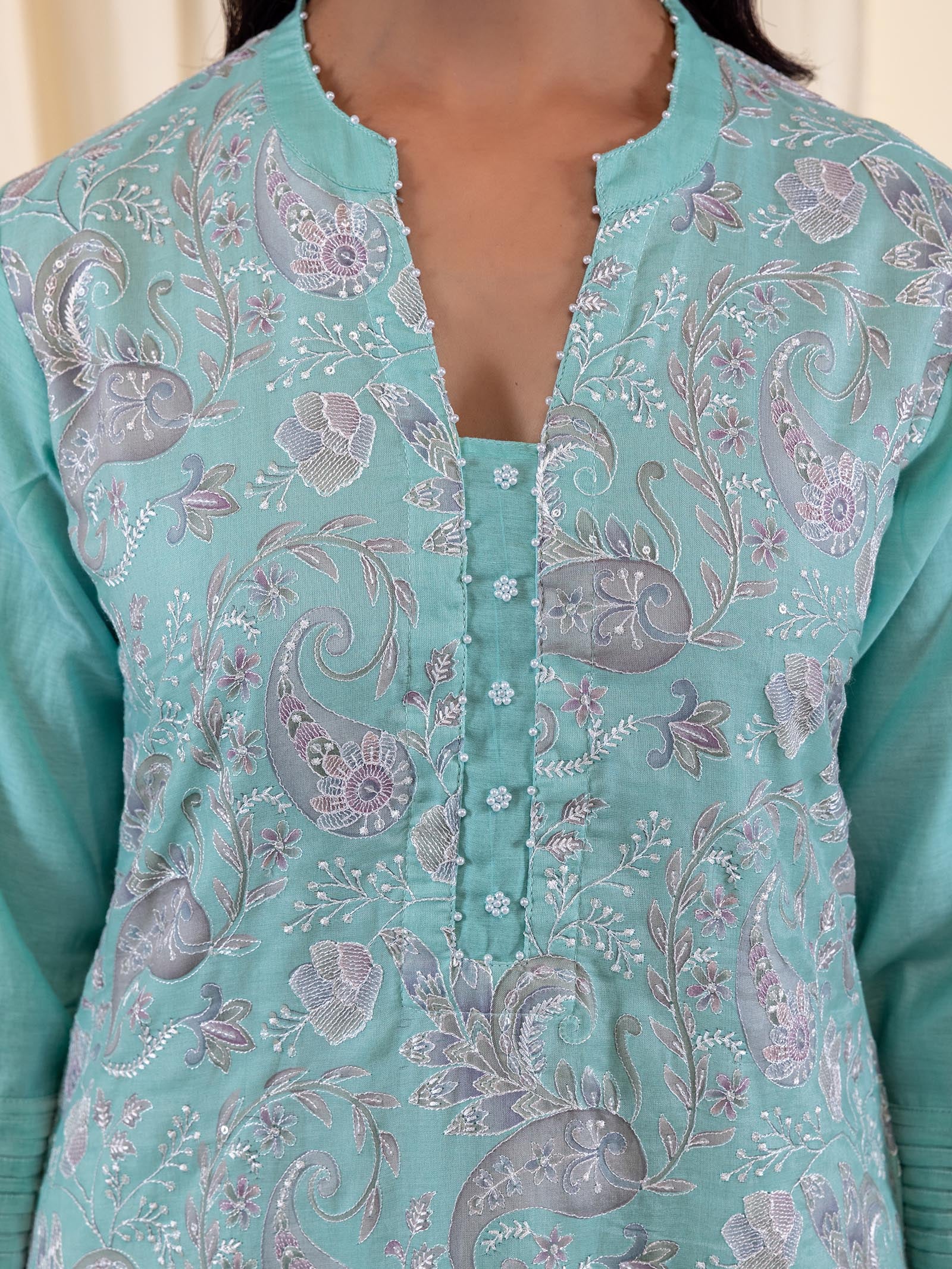 Shimmering Dusk Chanderi Kurta