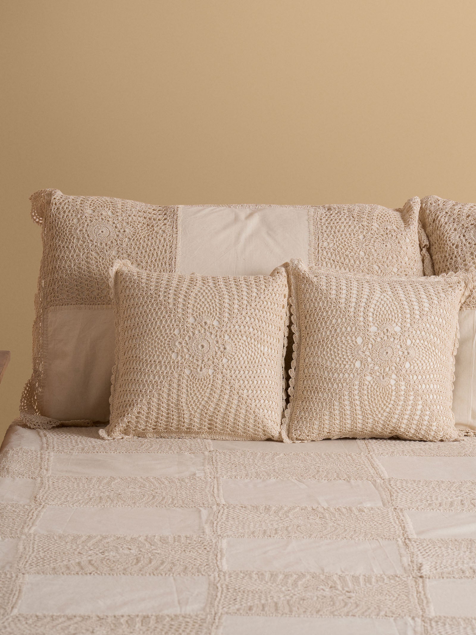 Assorted Crochet 12" x 12" Cushion Cover