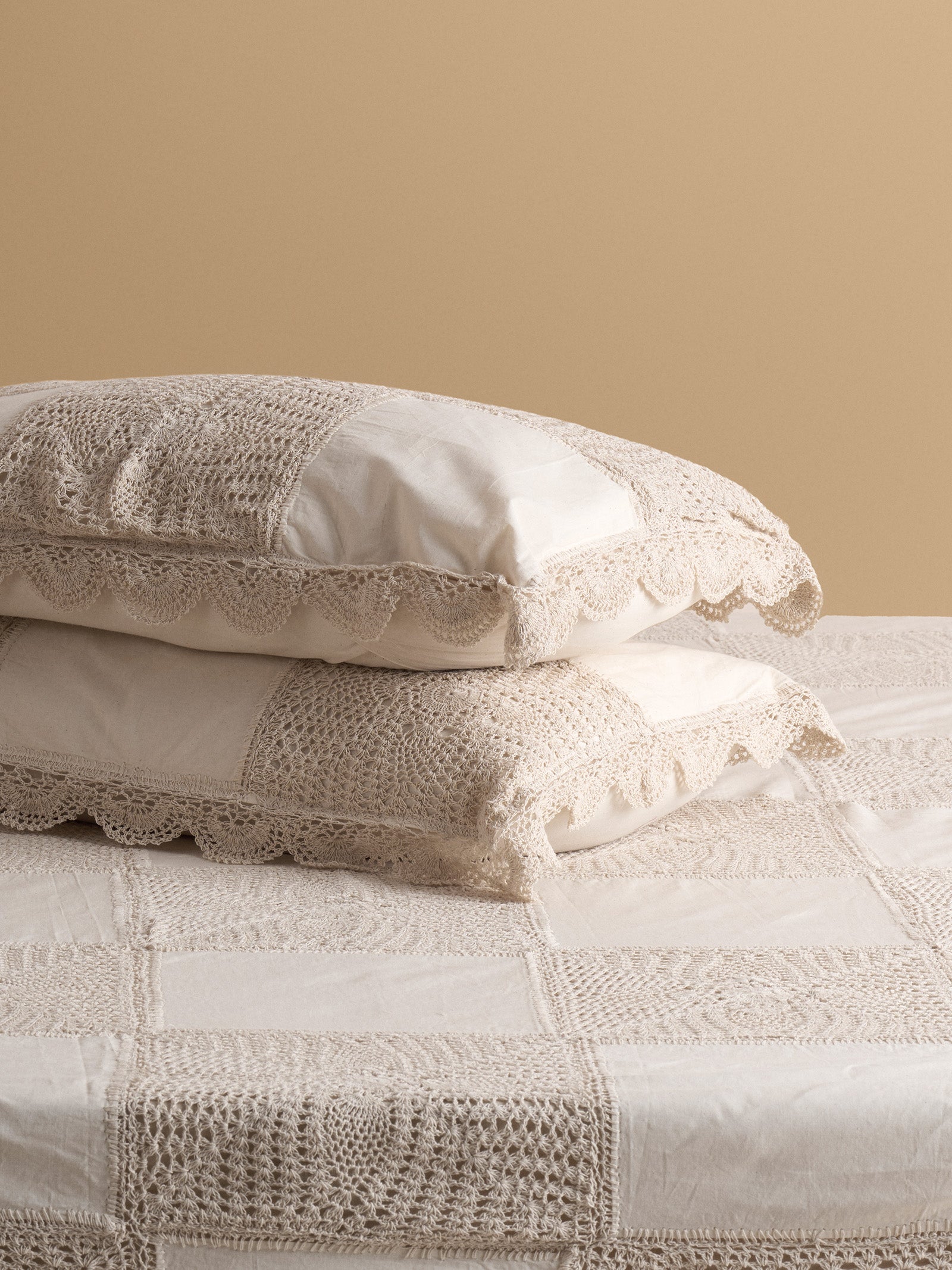 Crochet Patchwork Pillow Cover (Set of 2)