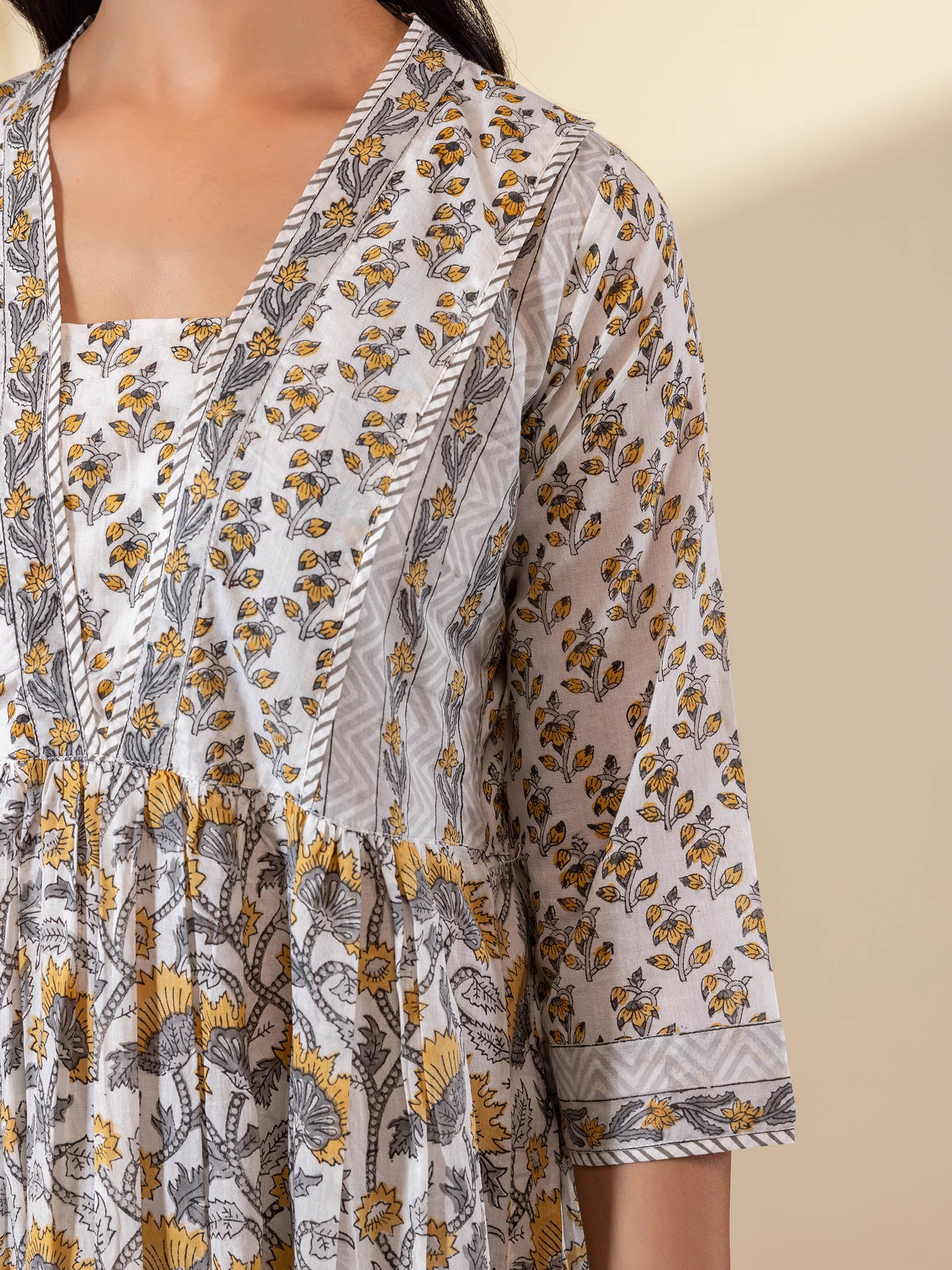 Mustard Field Voile Kurta