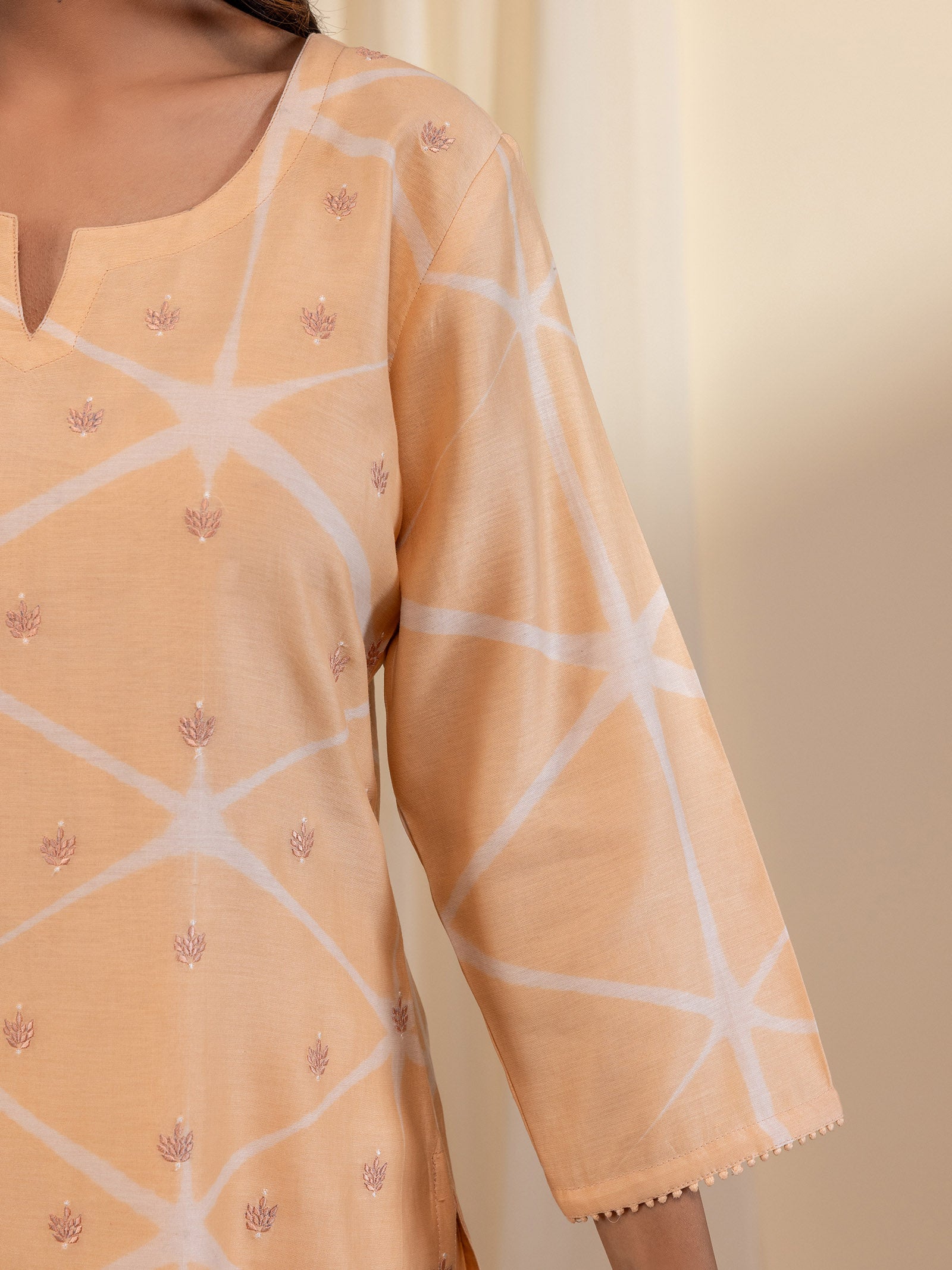 Skin Tones Porcelain Chanderi Kurta