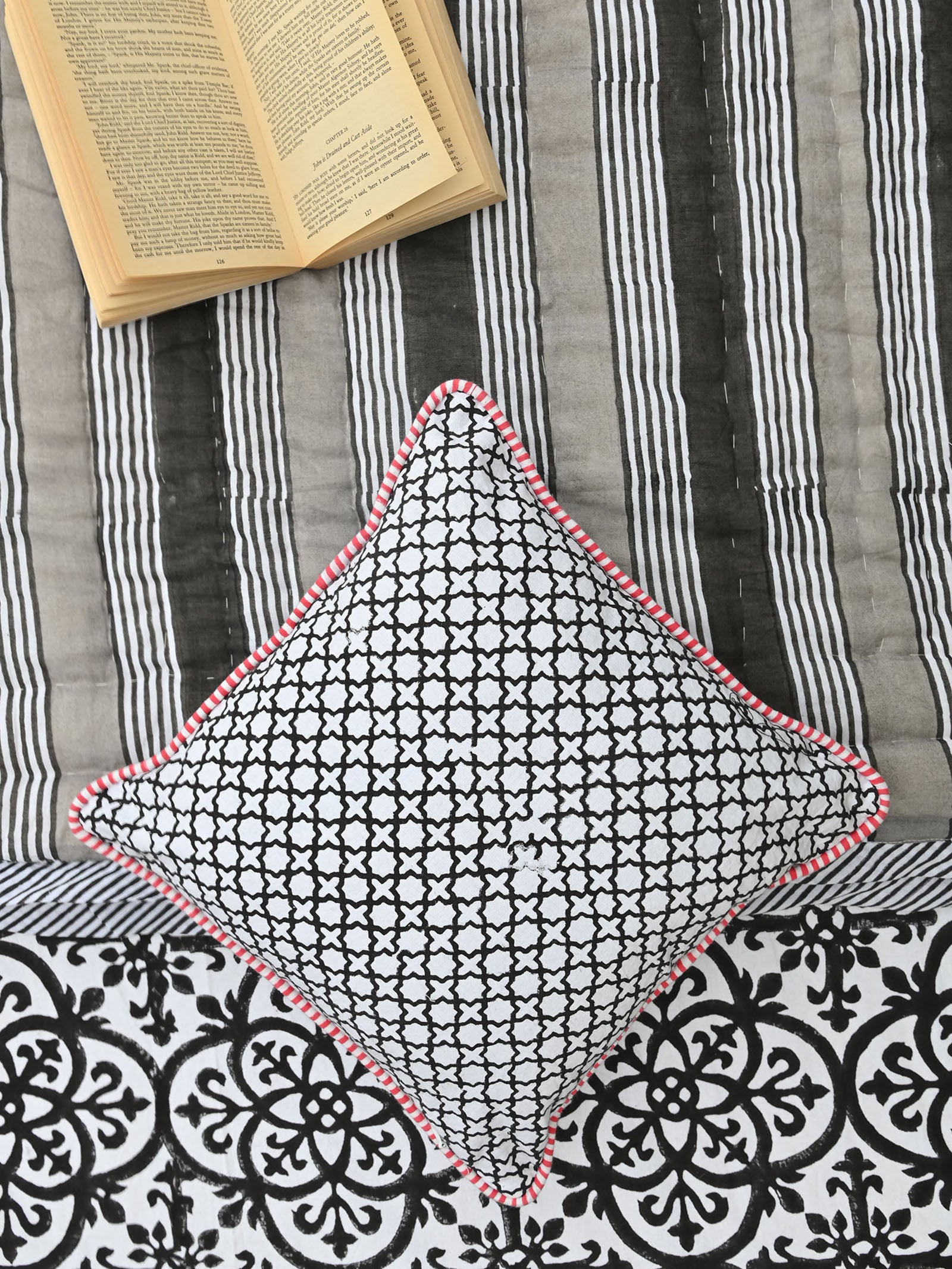 Monochrome 12" x 12" Cushion Cover