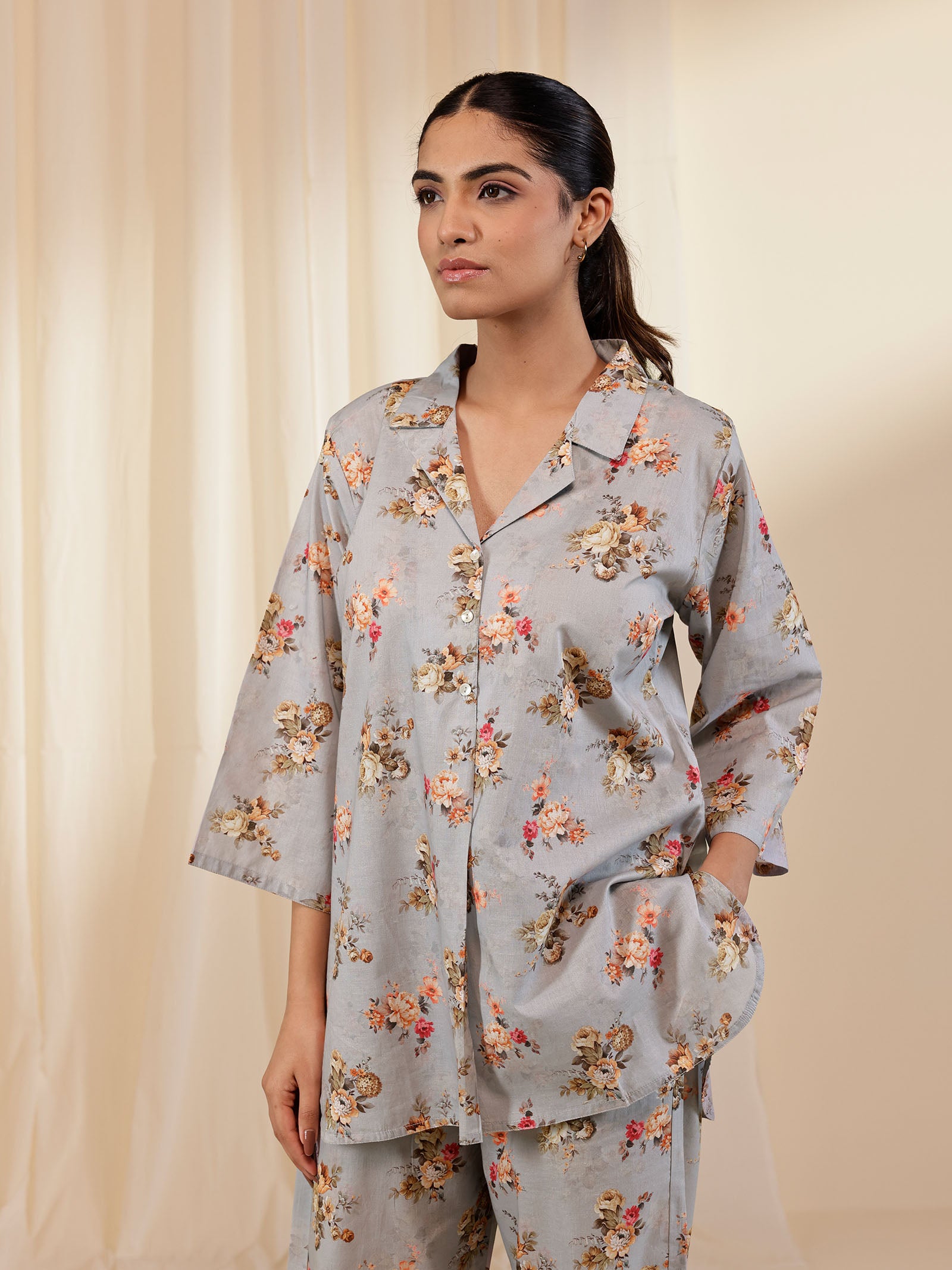 Bloom and Cozy Cotton Night Suit
