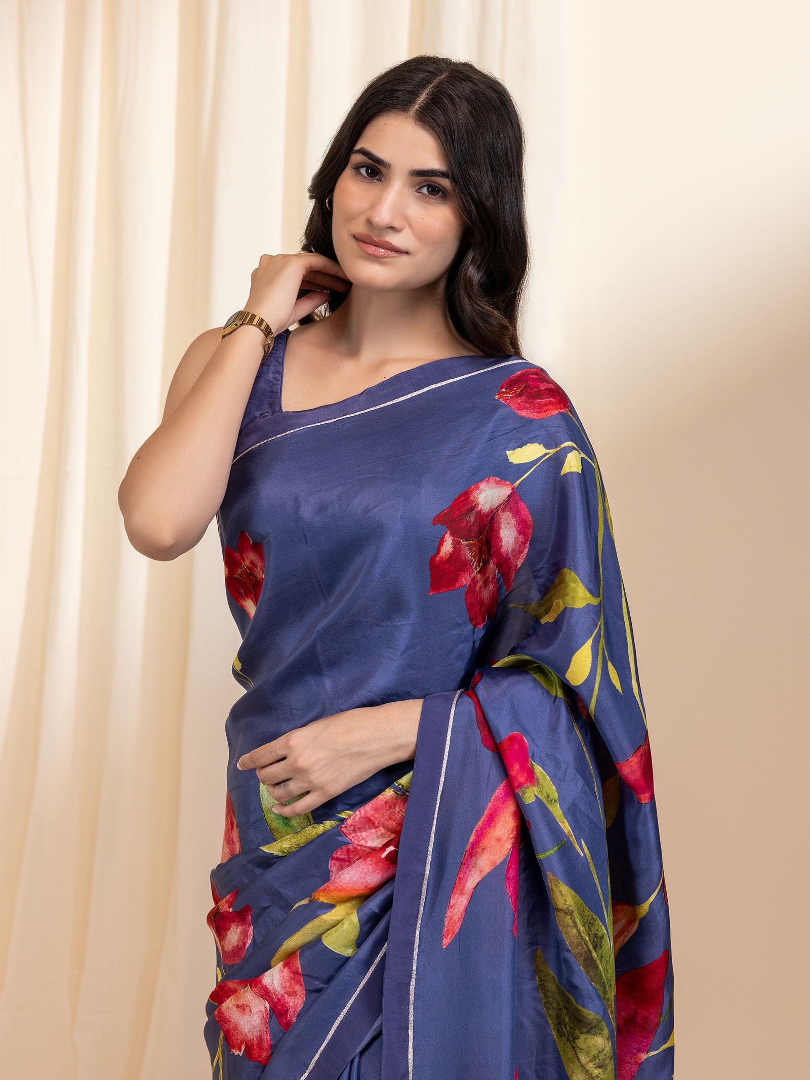 Blue 2025 Silk Saree