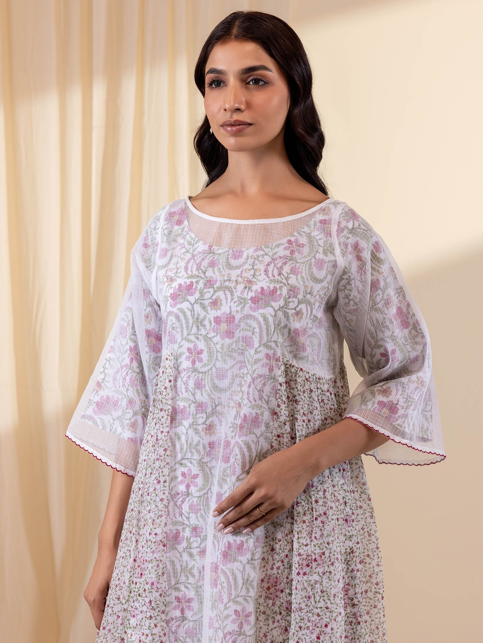 Inked Curls Cotton Tunic