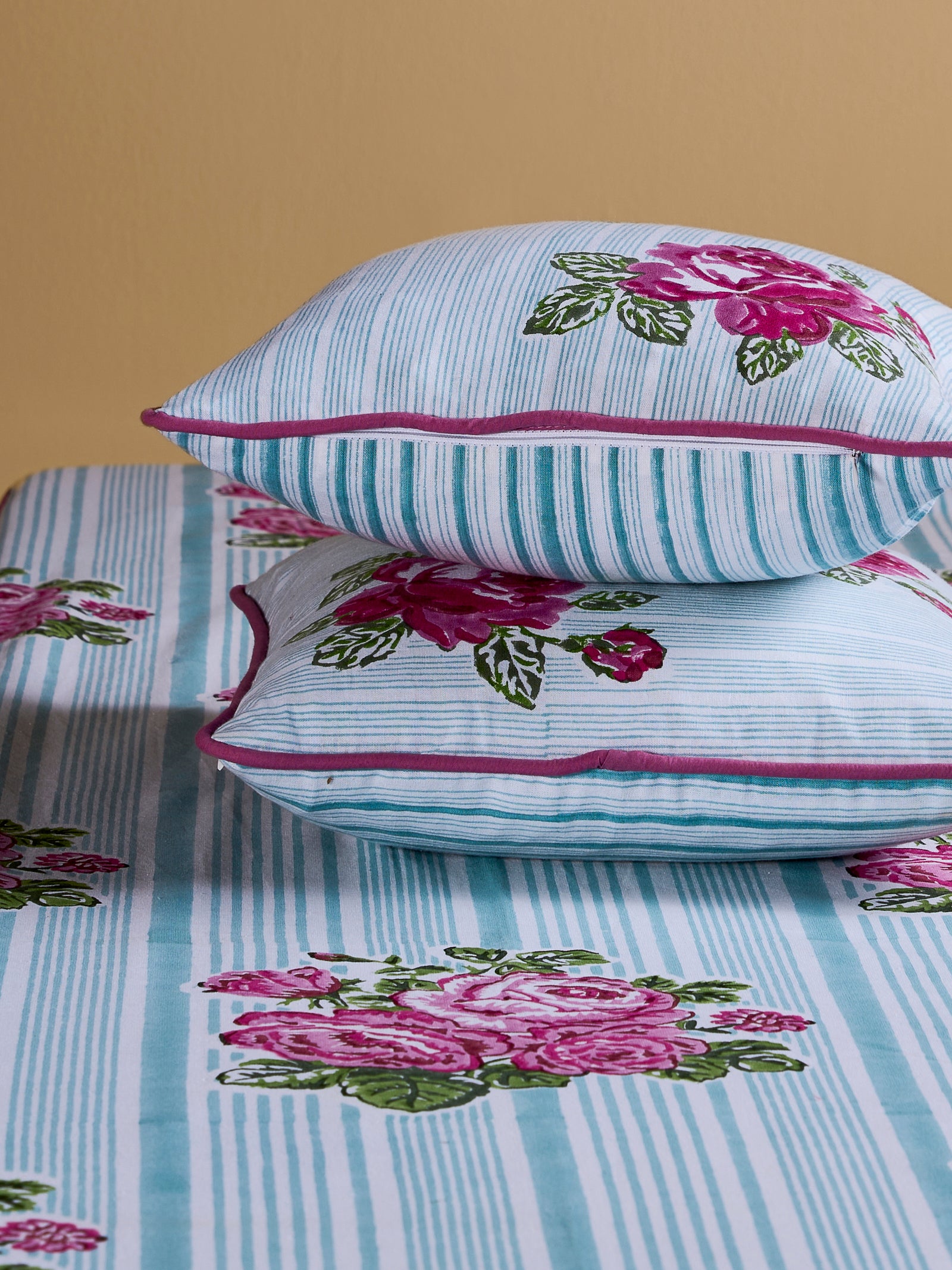 Cottage Rose 12" x 12" Cushion Cover