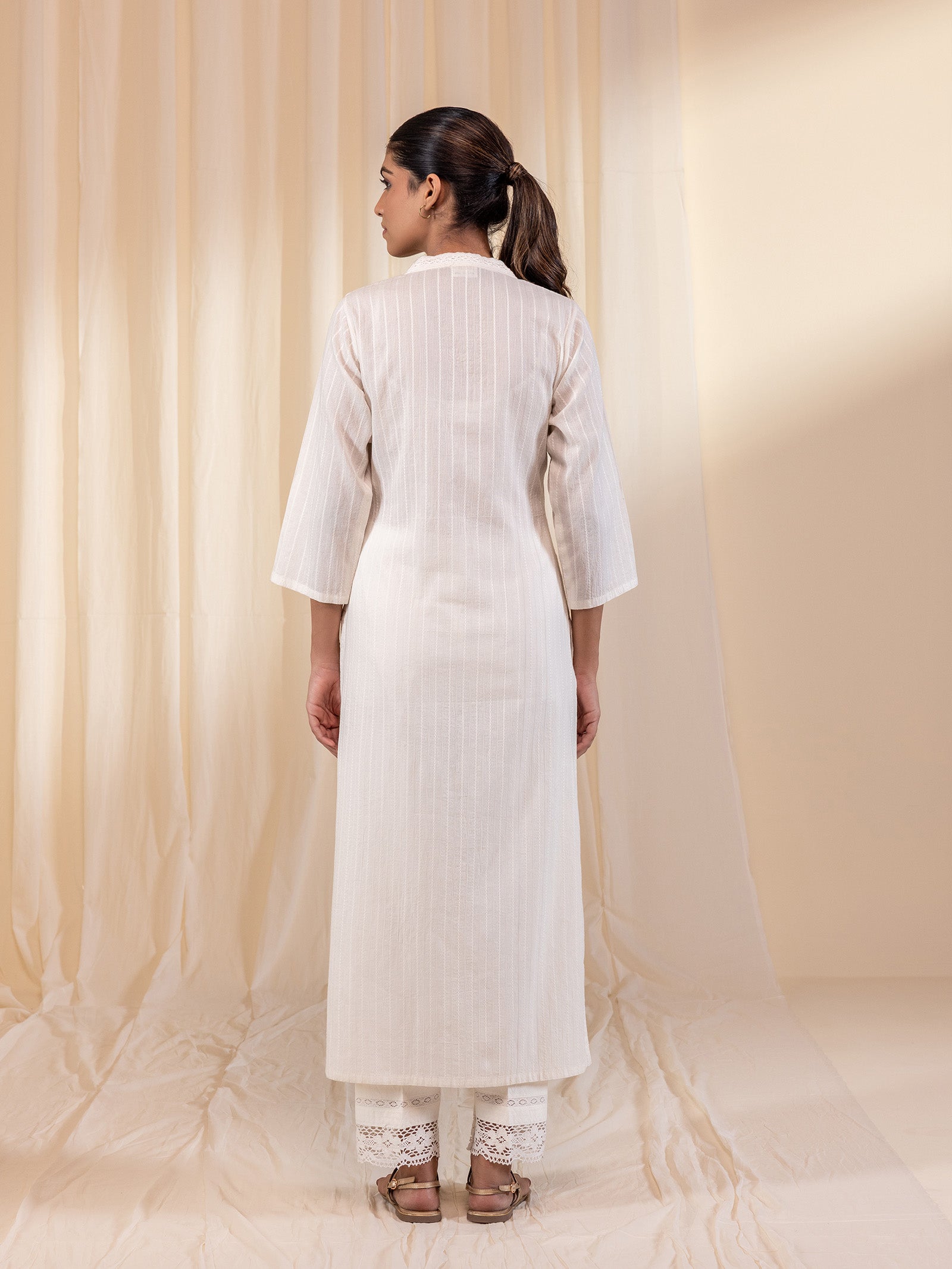Skin Tones Almond Cotton Kurta
