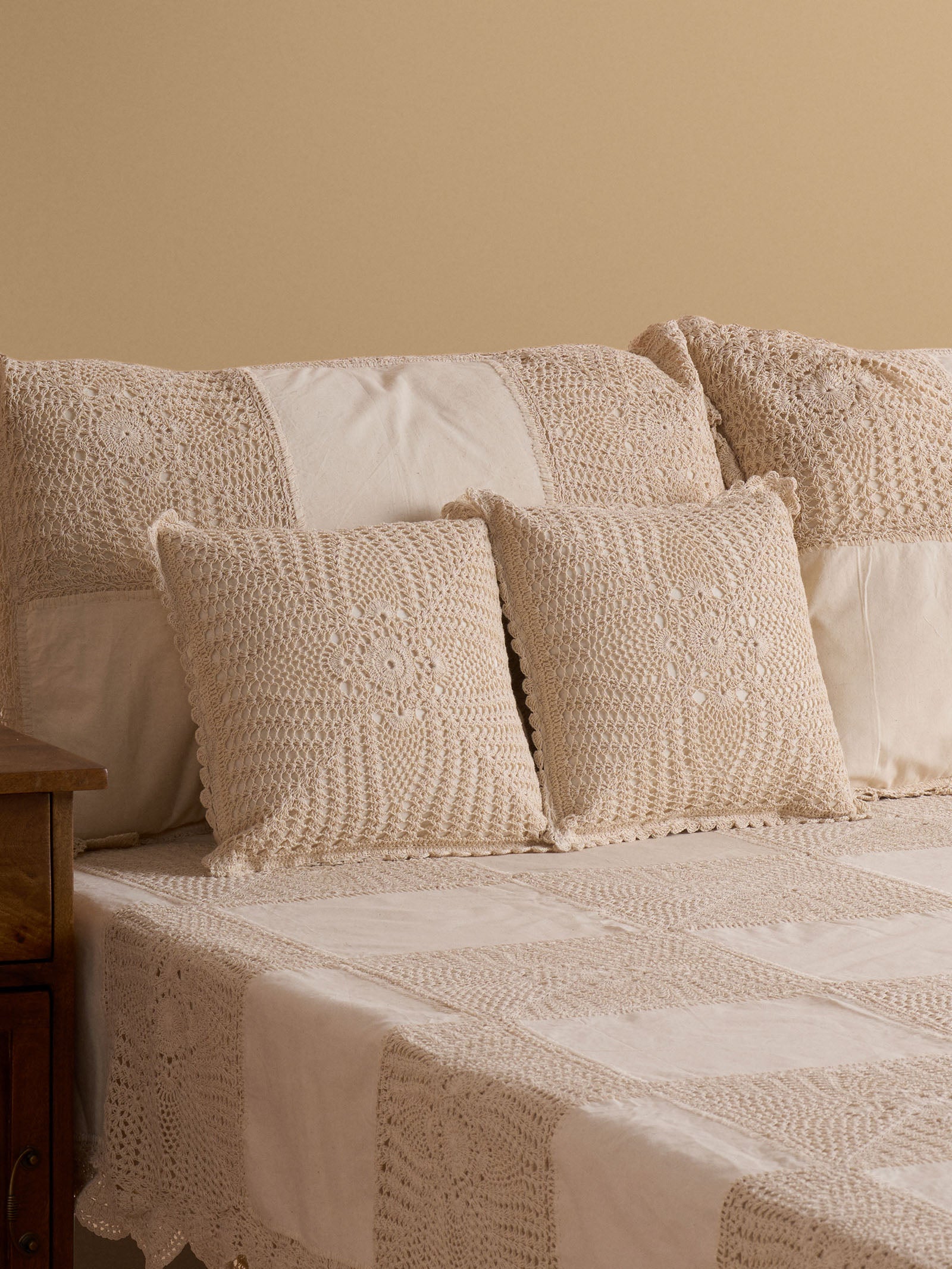Assorted Crochet 12" x 12" Cushion Cover