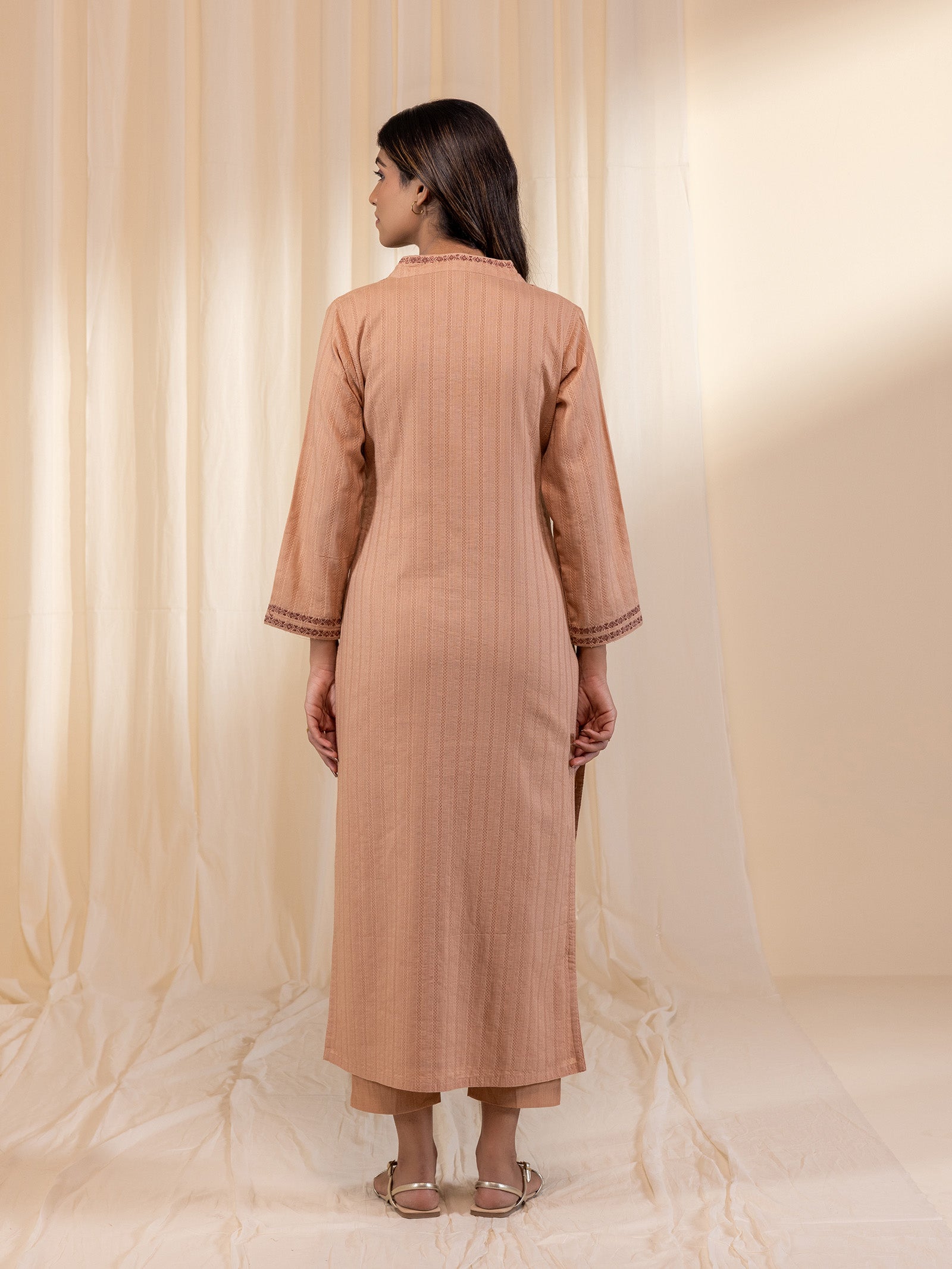 Skin Tones Caramel Cotton Kurta