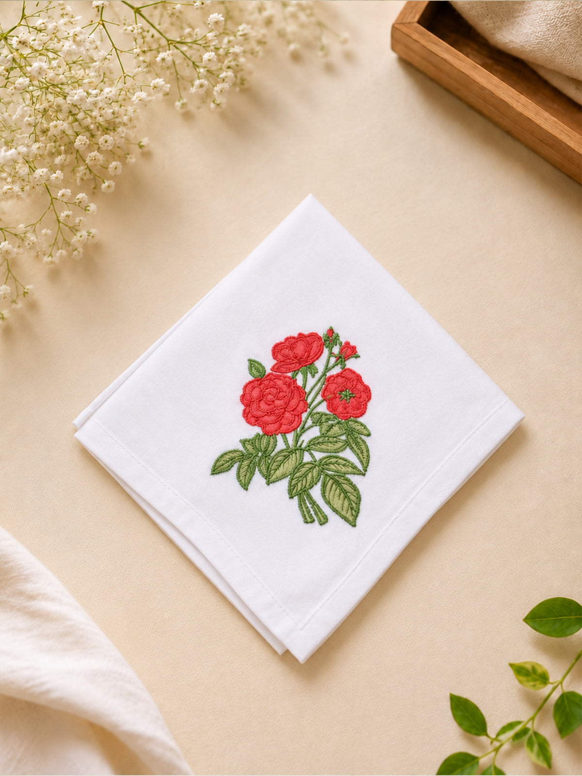 Applique Tea Napkins (Set Of 6)