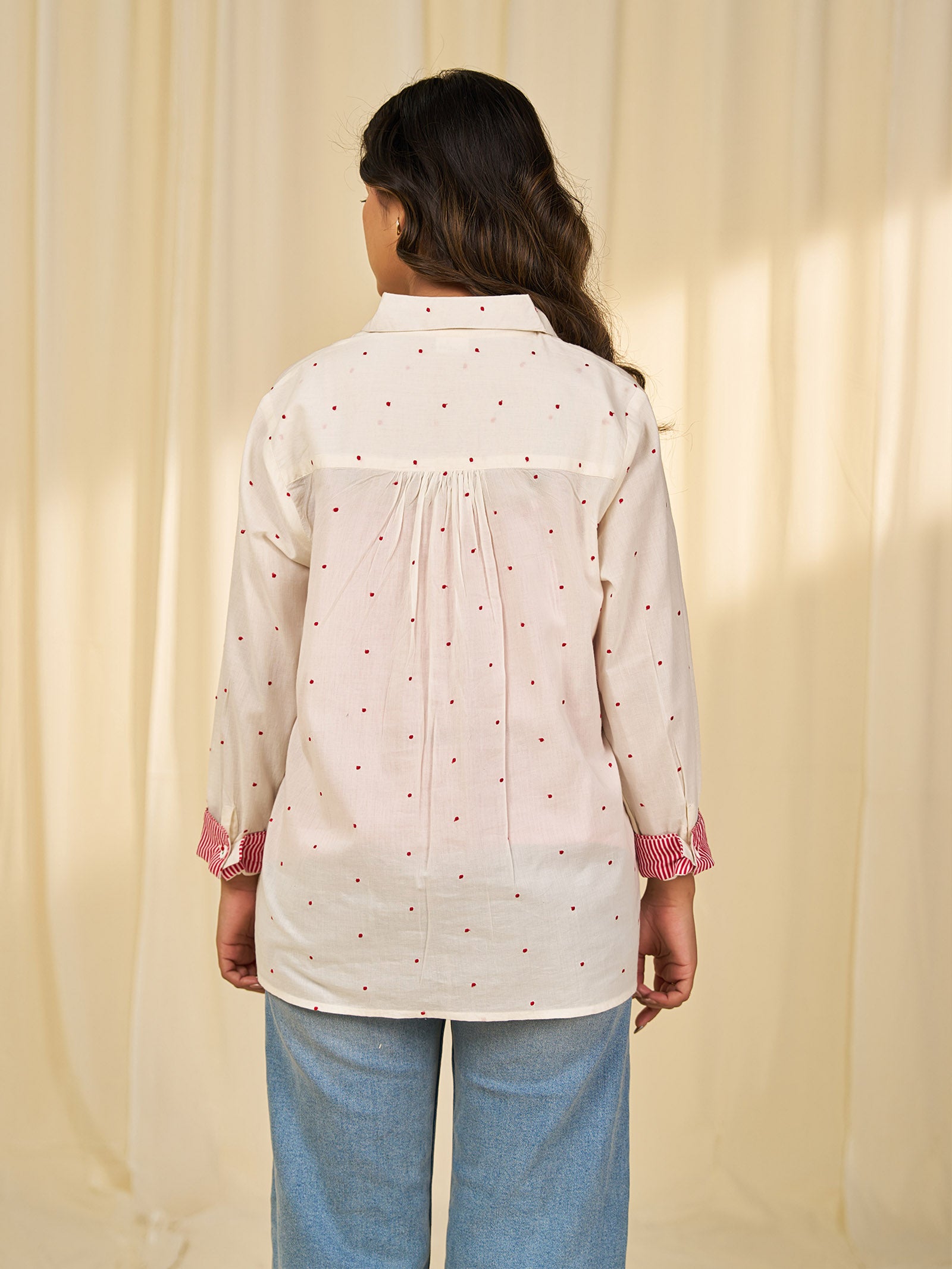 Bare Dots Voile Shirt (Set Of 2)
