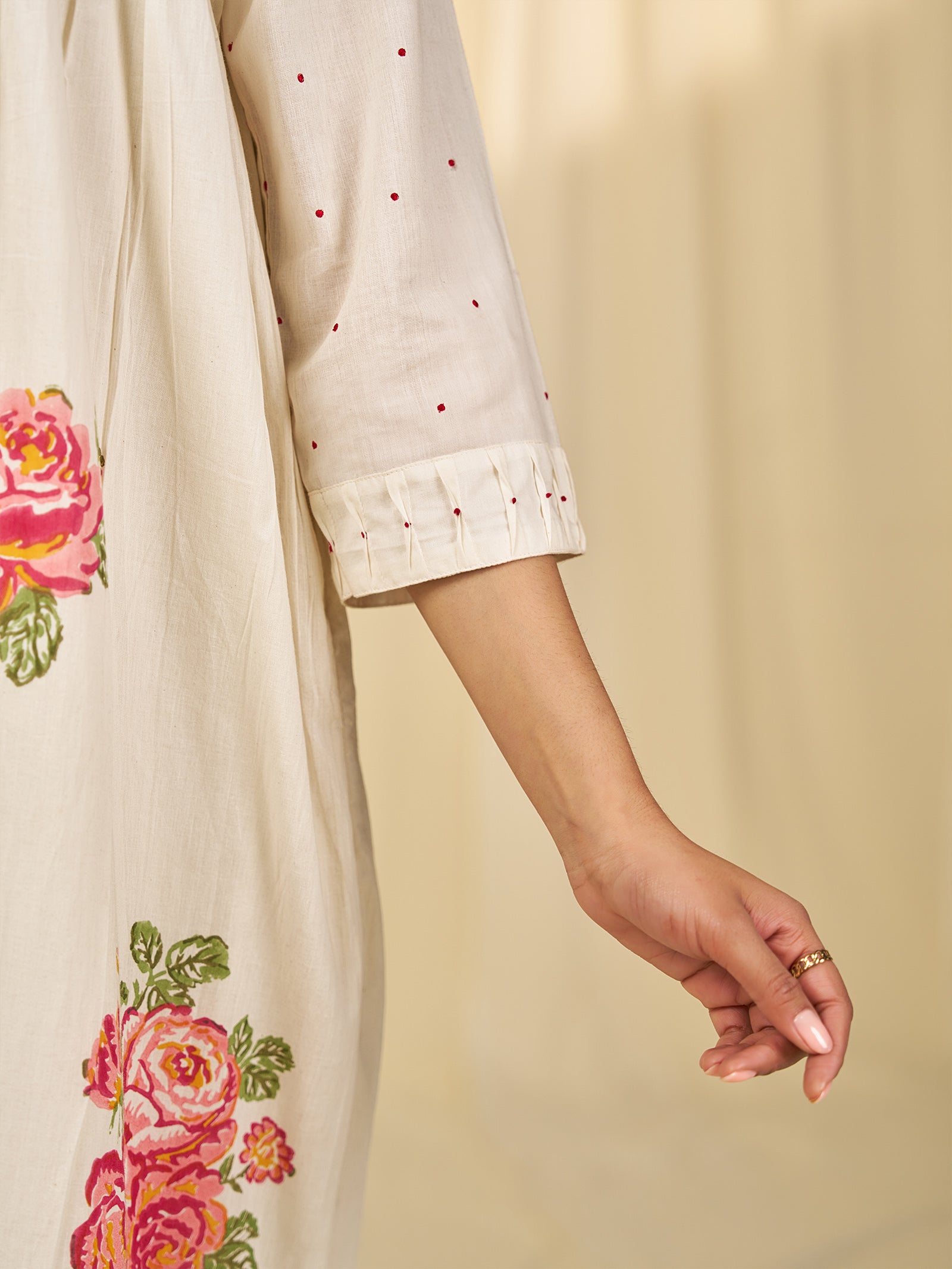 Bare Roses Voile Dress