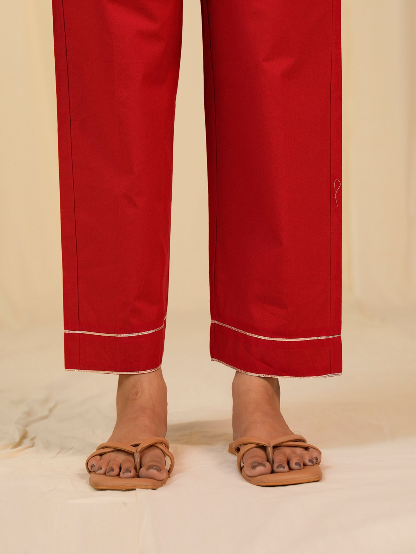 Basanti Cotton Straight Pants