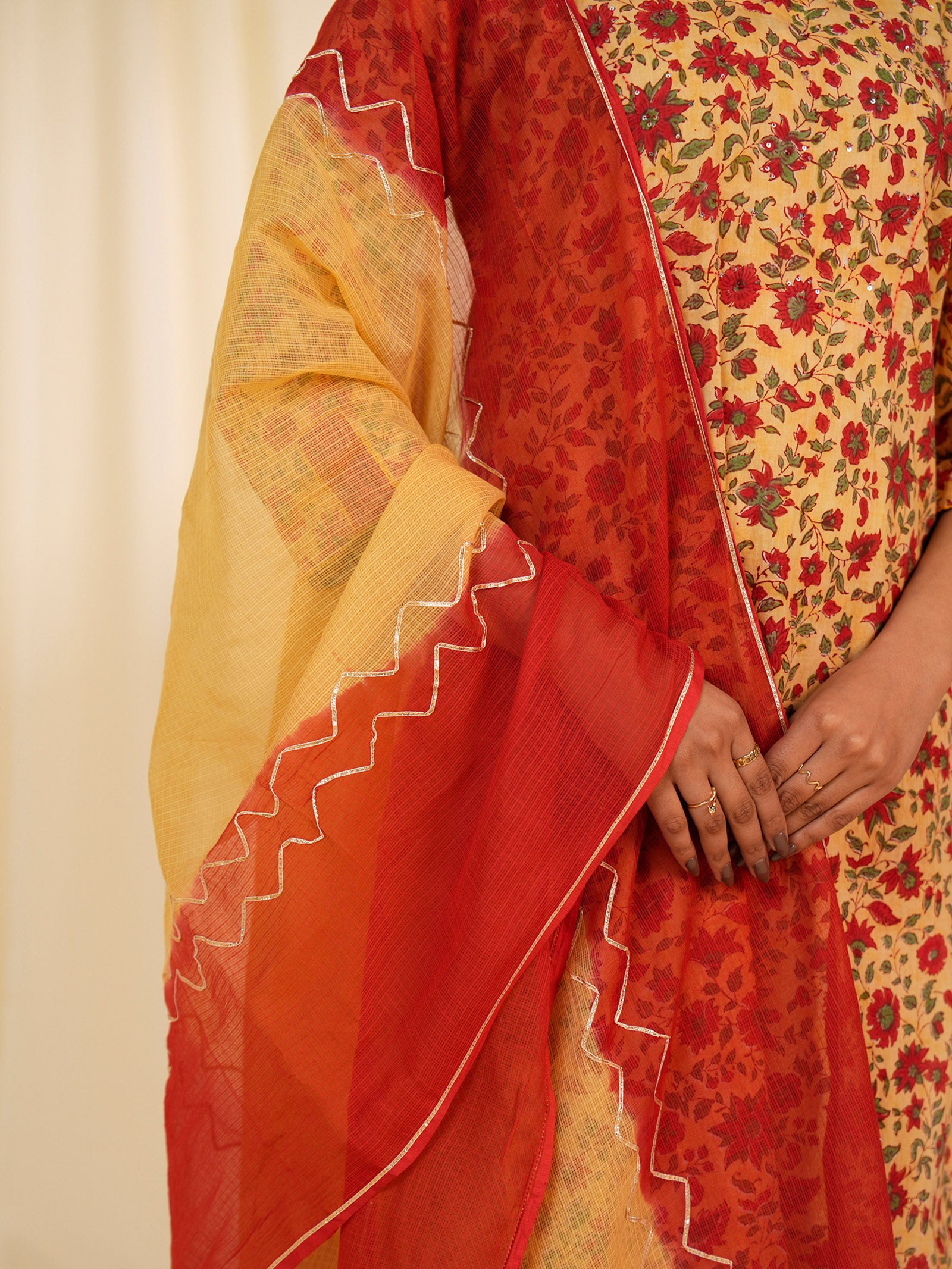 Basanti Kota Dupatta