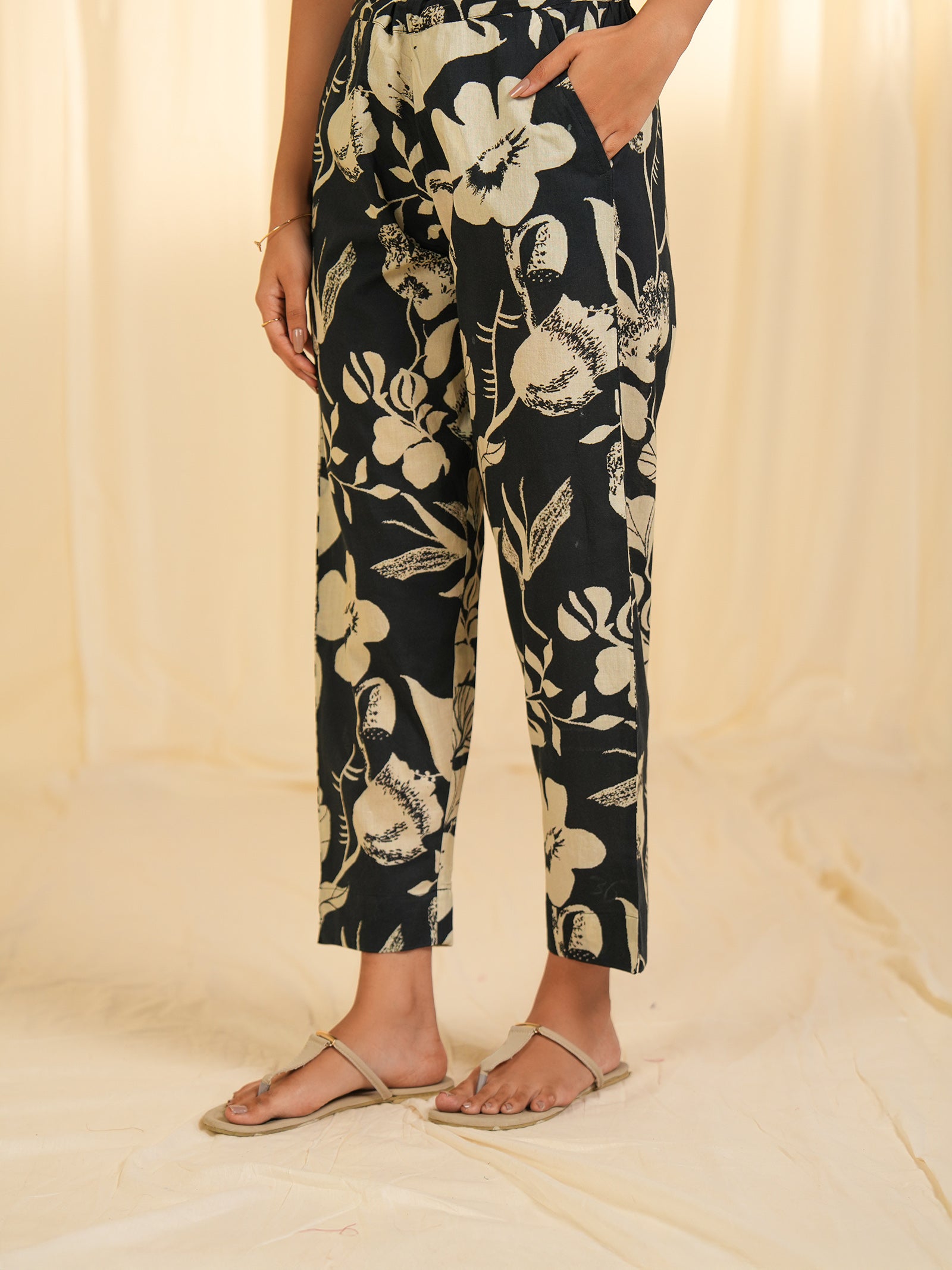 Basic Black Cotton Pants