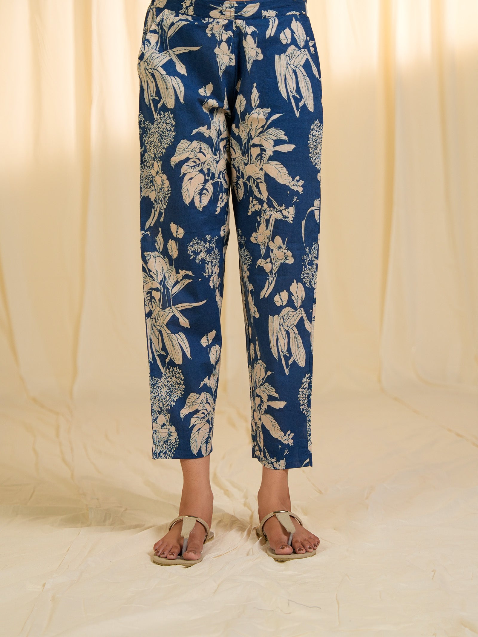 Basic Blue Cotton Seriously Short Pants