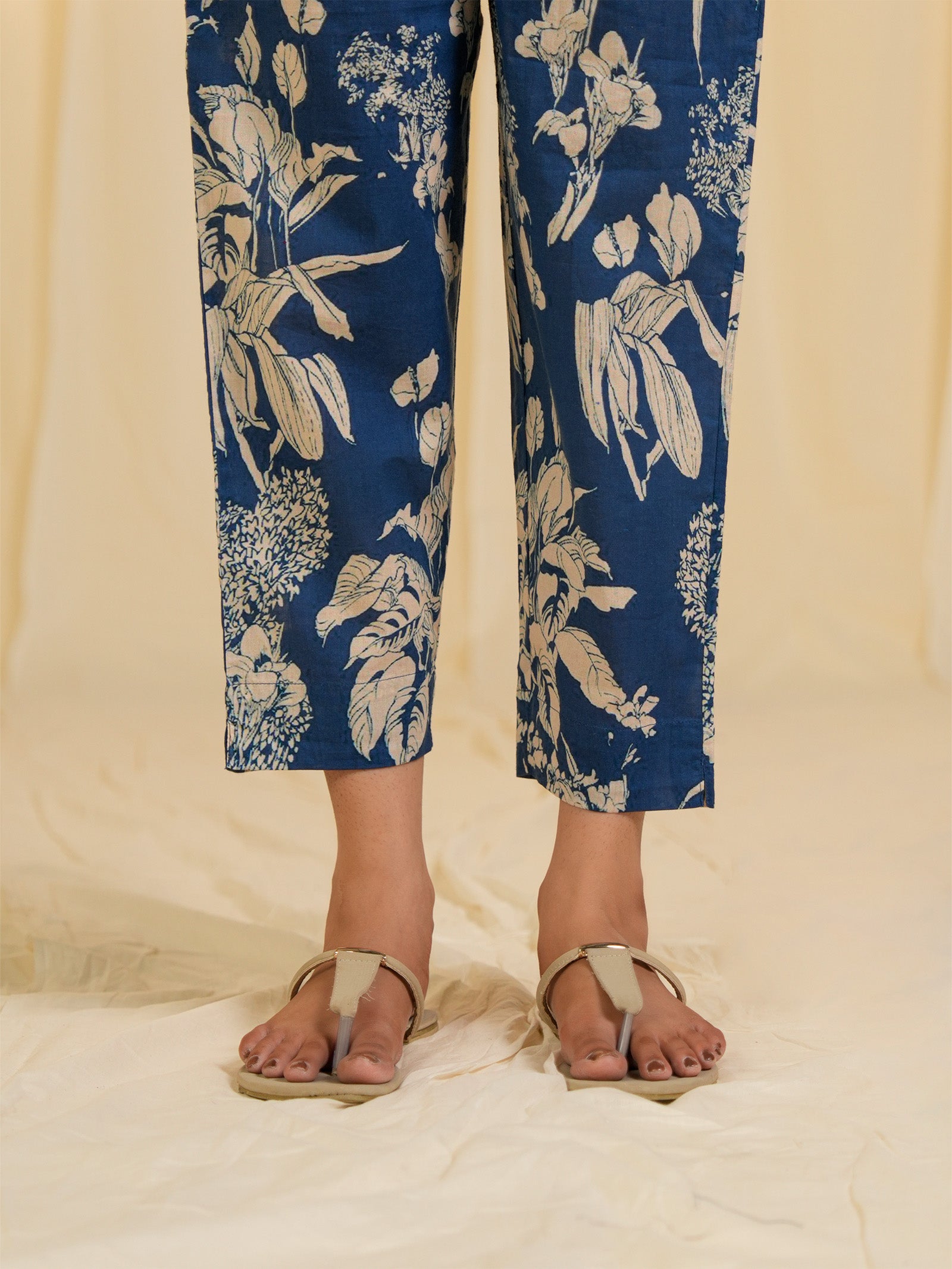 Basic Blue Cotton Seriously Short Pants