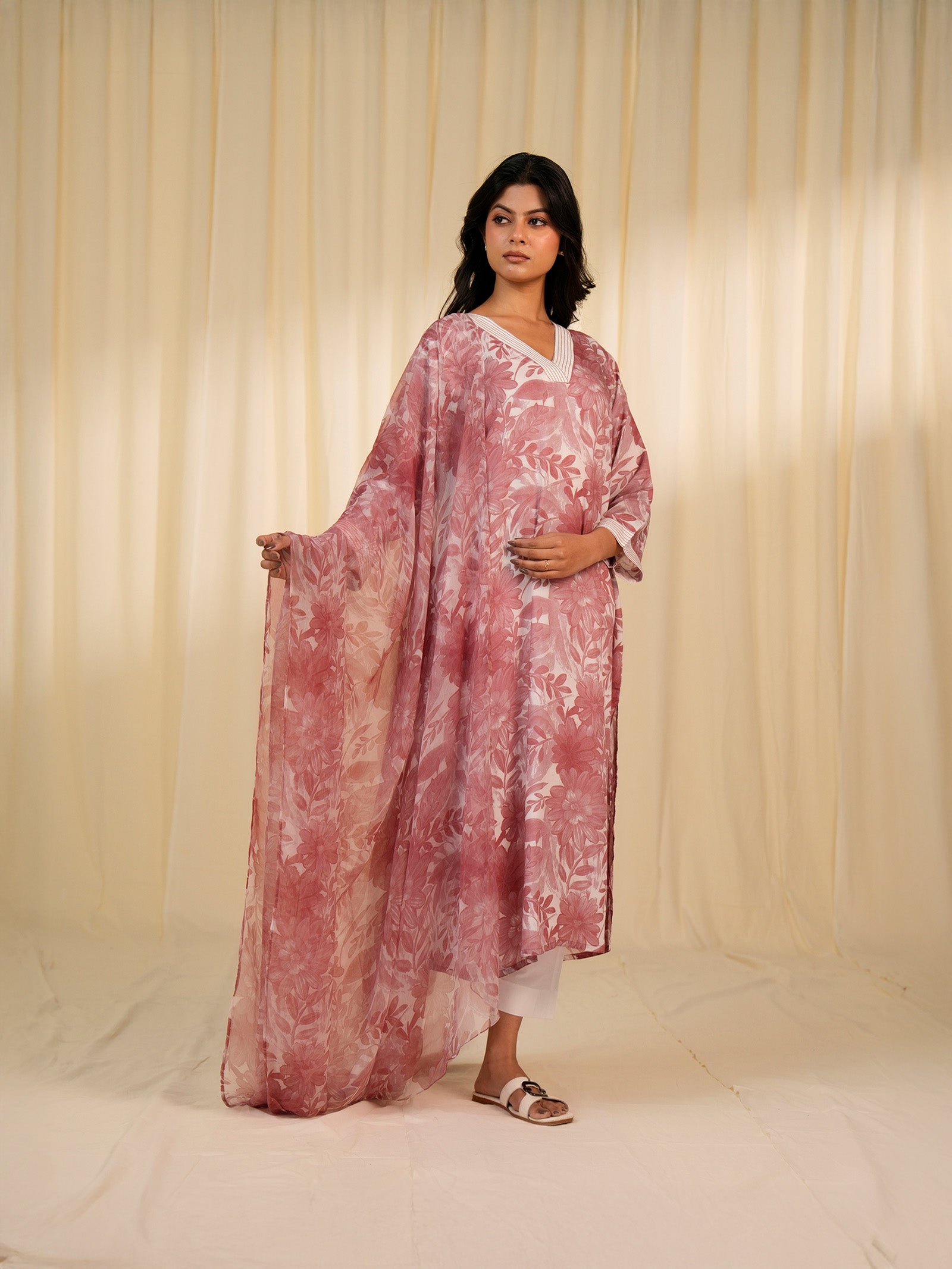 Bloom Garden Chiffon Dupatta