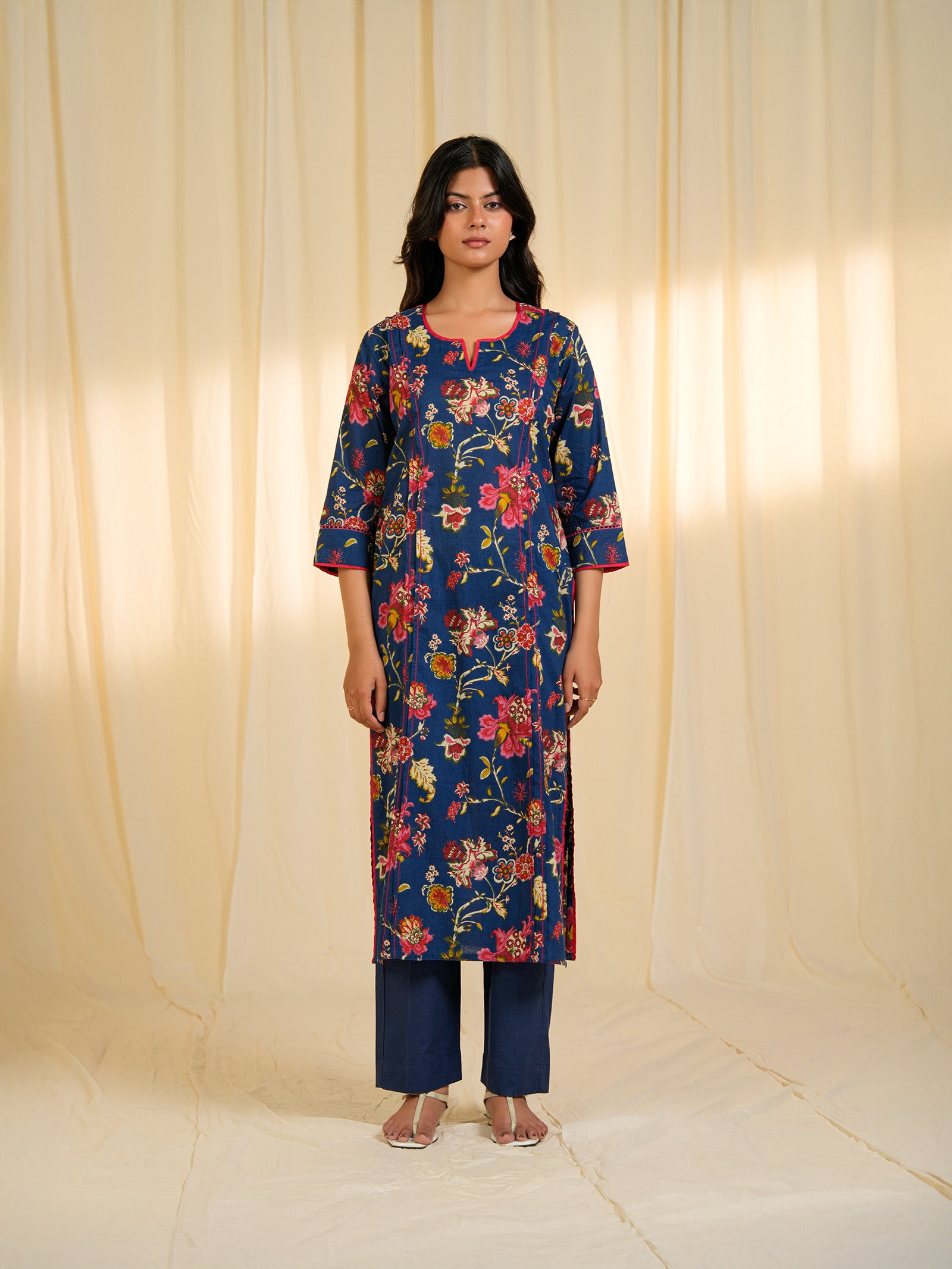 Blue Jazz Cotton Kurta