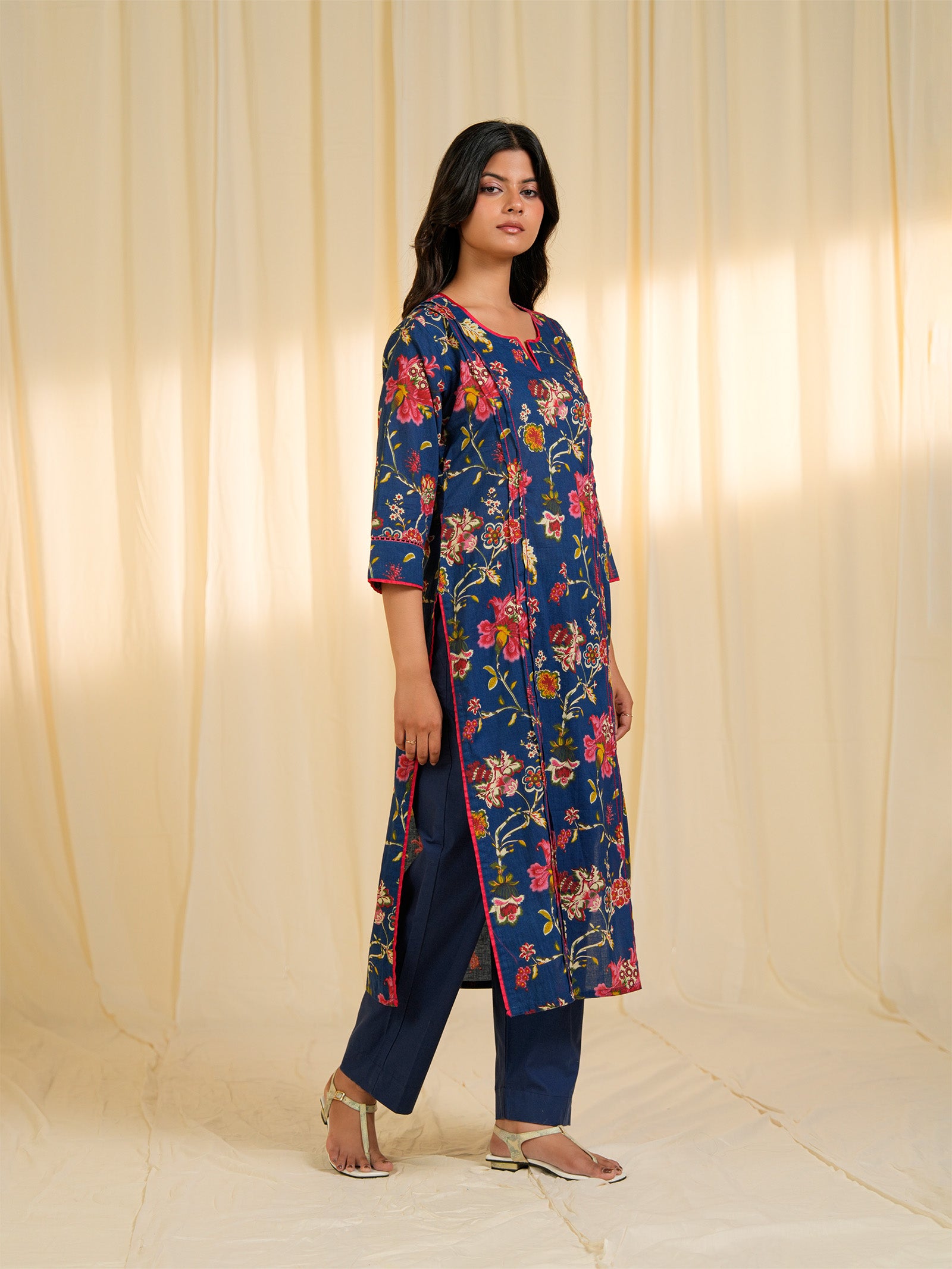 Blue Jazz Cotton Kurta