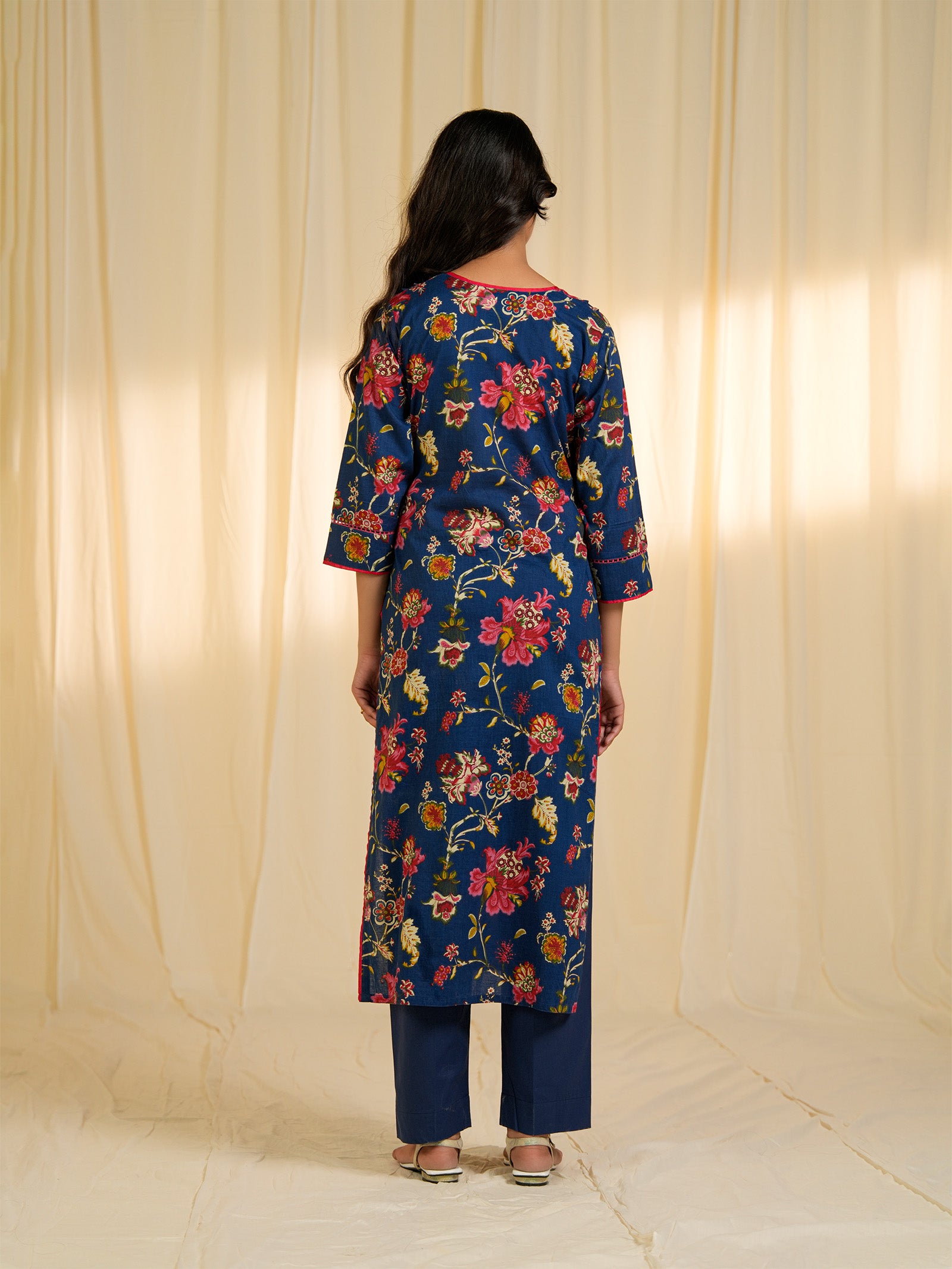 Blue Jazz Cotton Kurta