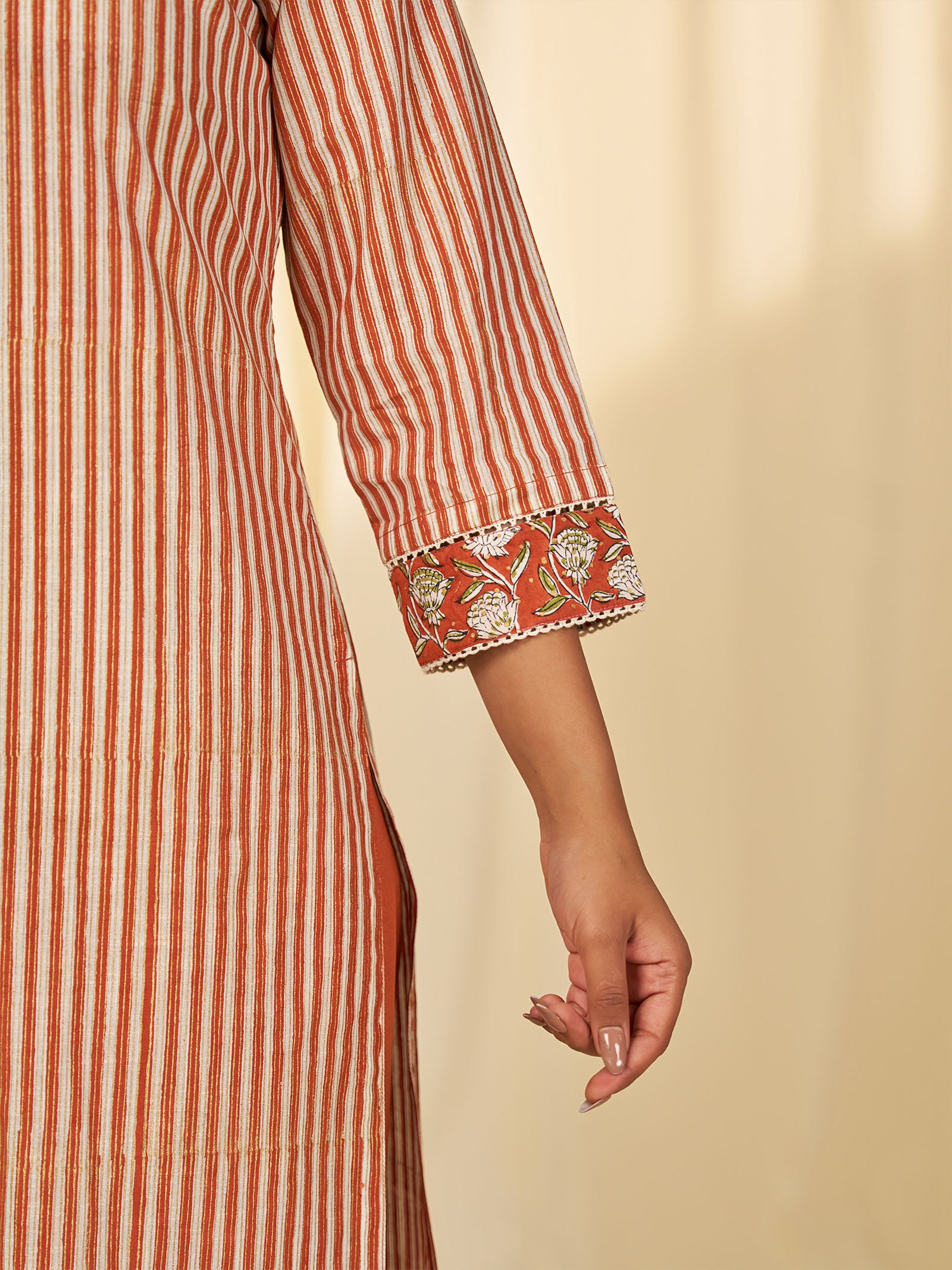 Brick Wall Cotton Kurta