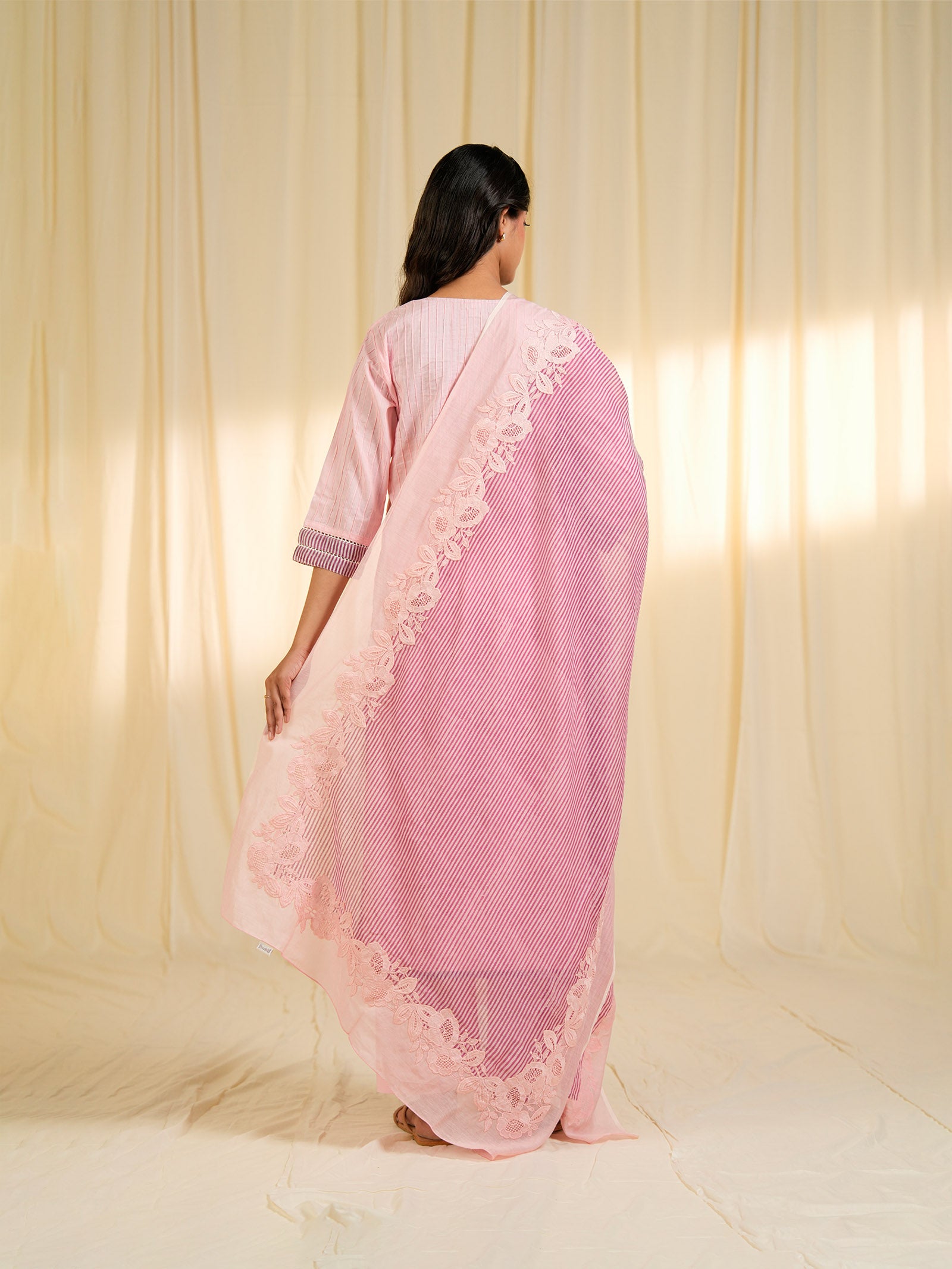 Bubble Tea Chanderi Dupatta
