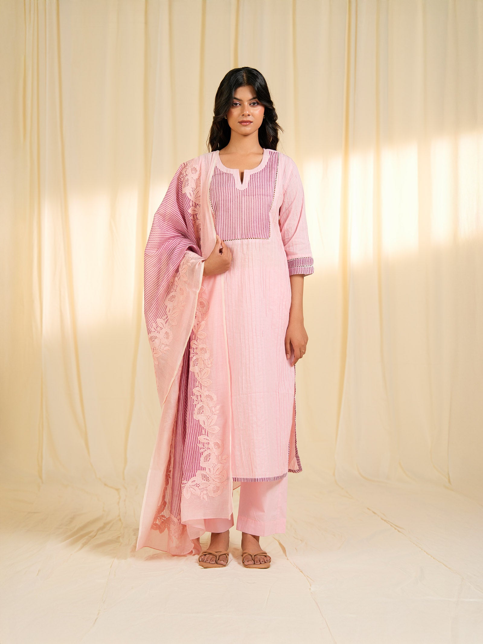 Bubble Tea Chanderi Dupatta