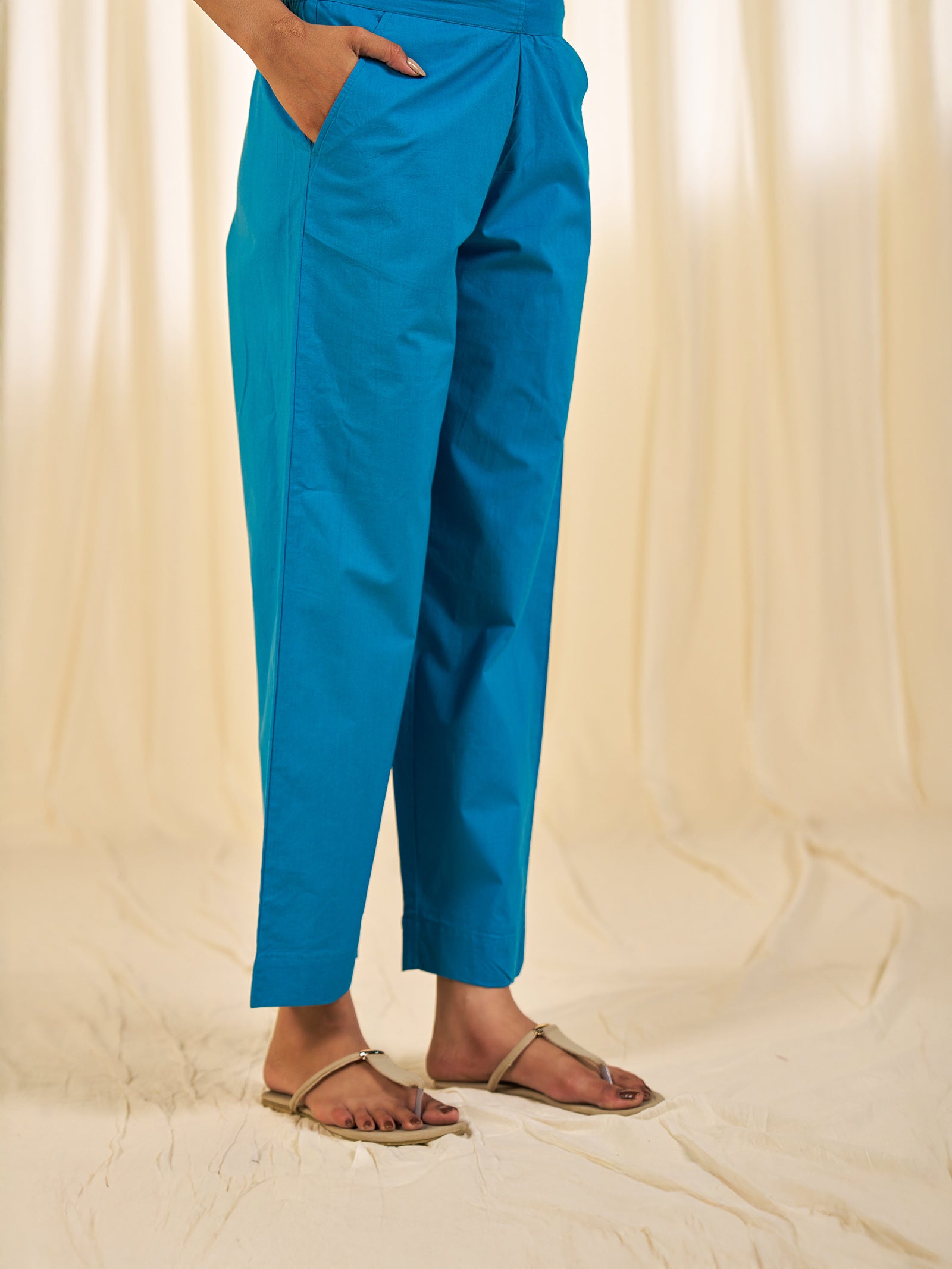 Chalchitra Cotton Straight Pants