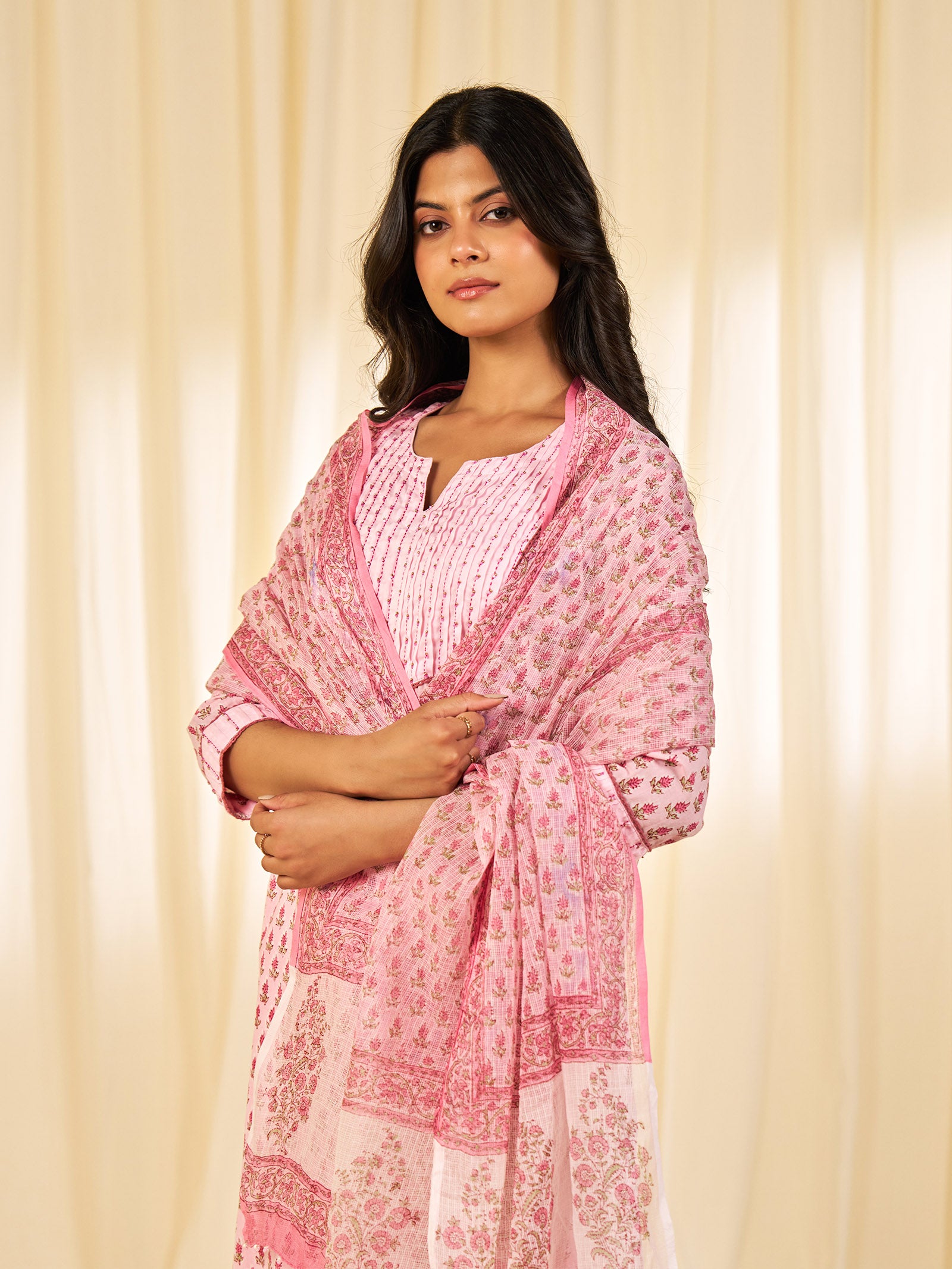 Chhoti Pink Kota Dupatta