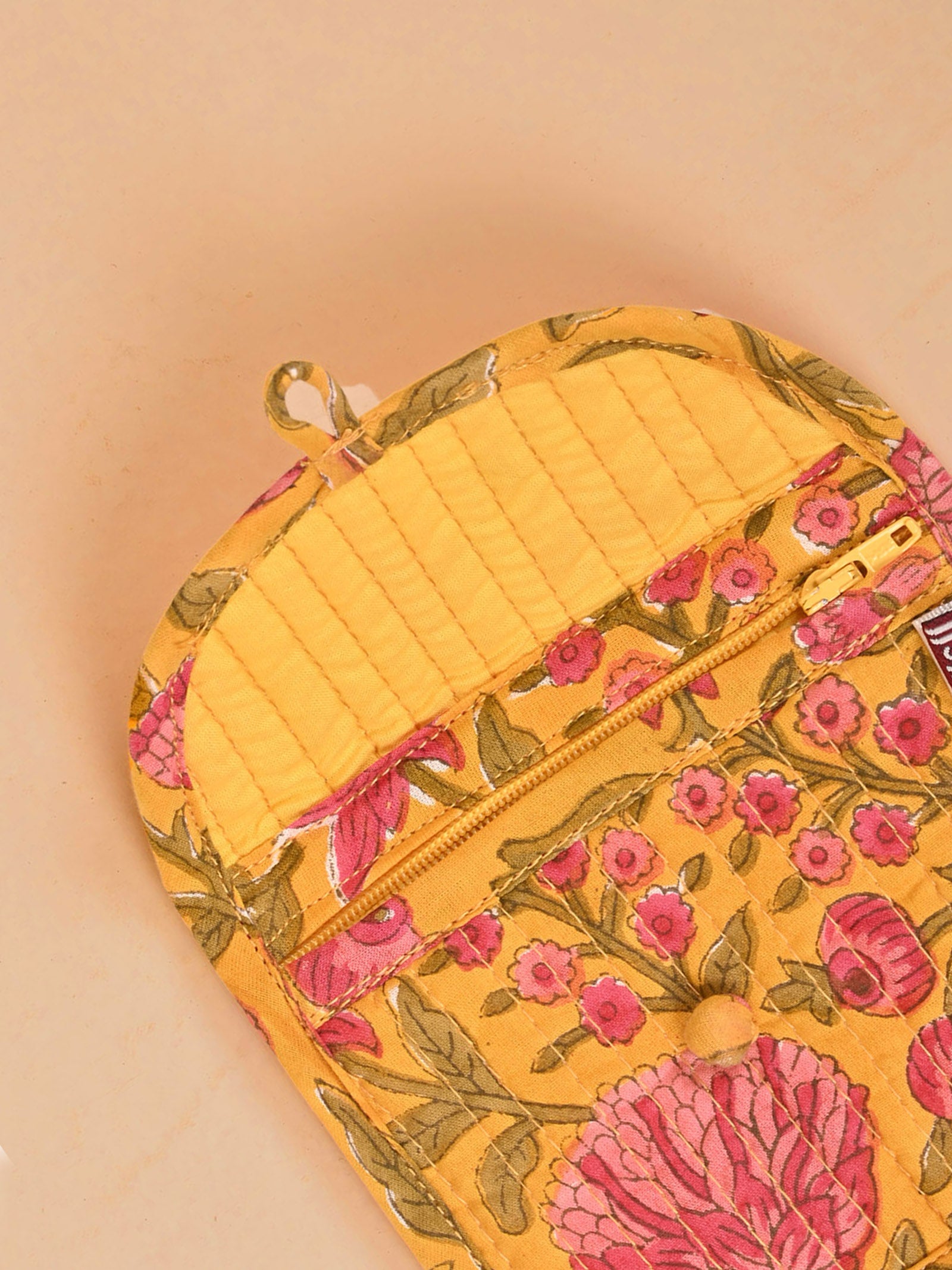 Chrysanthemum Quilted Coin Purse