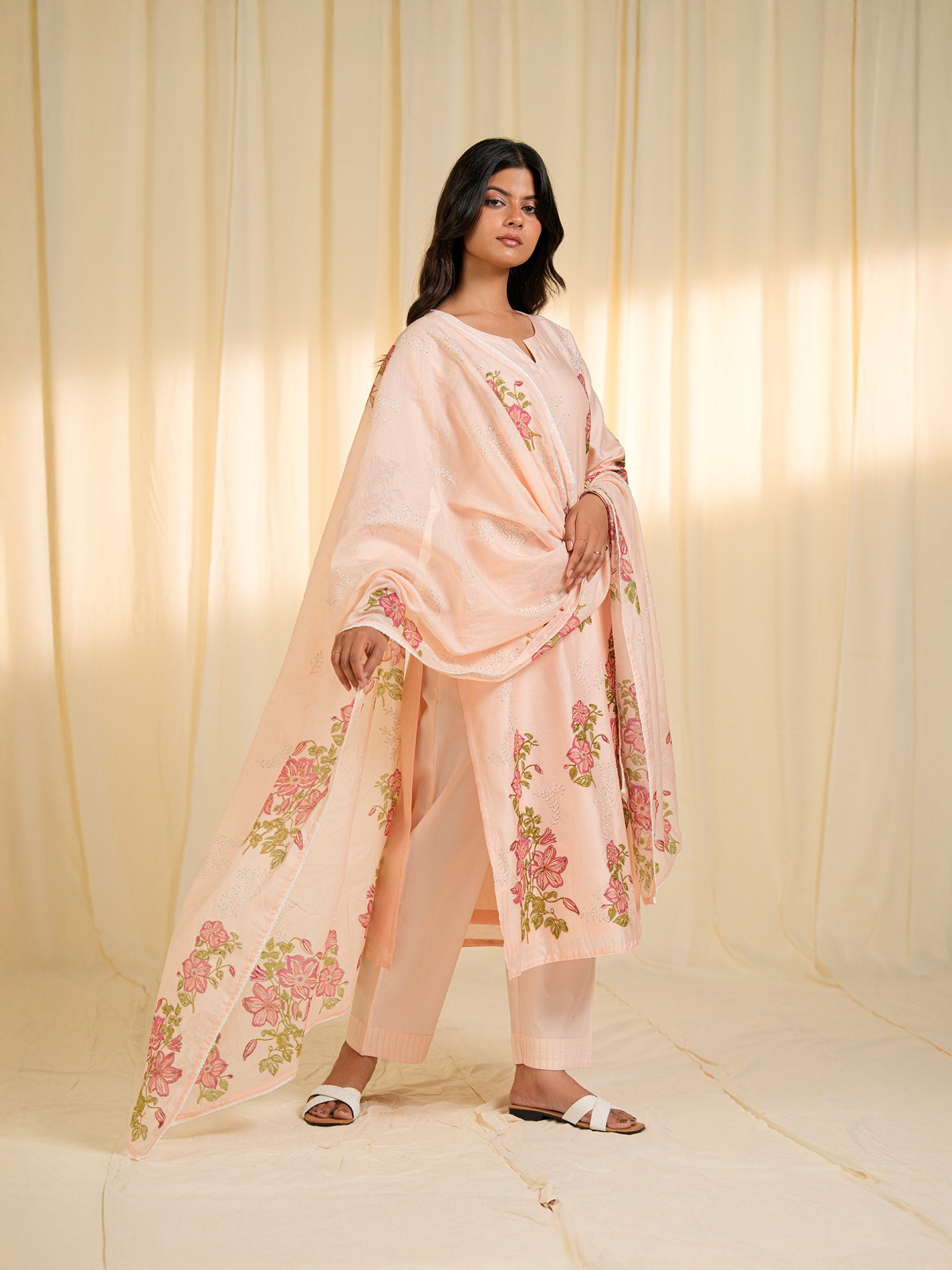 Clematis Chanderi Dupatta