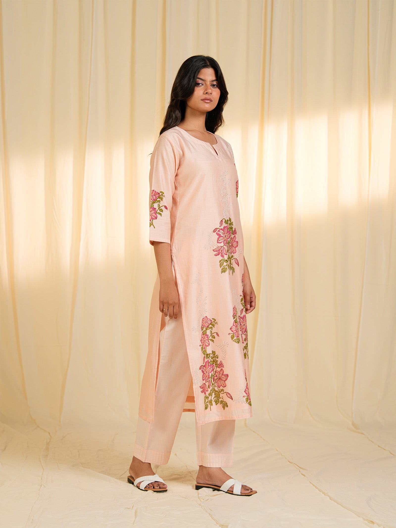 Clematis Chanderi Kurta