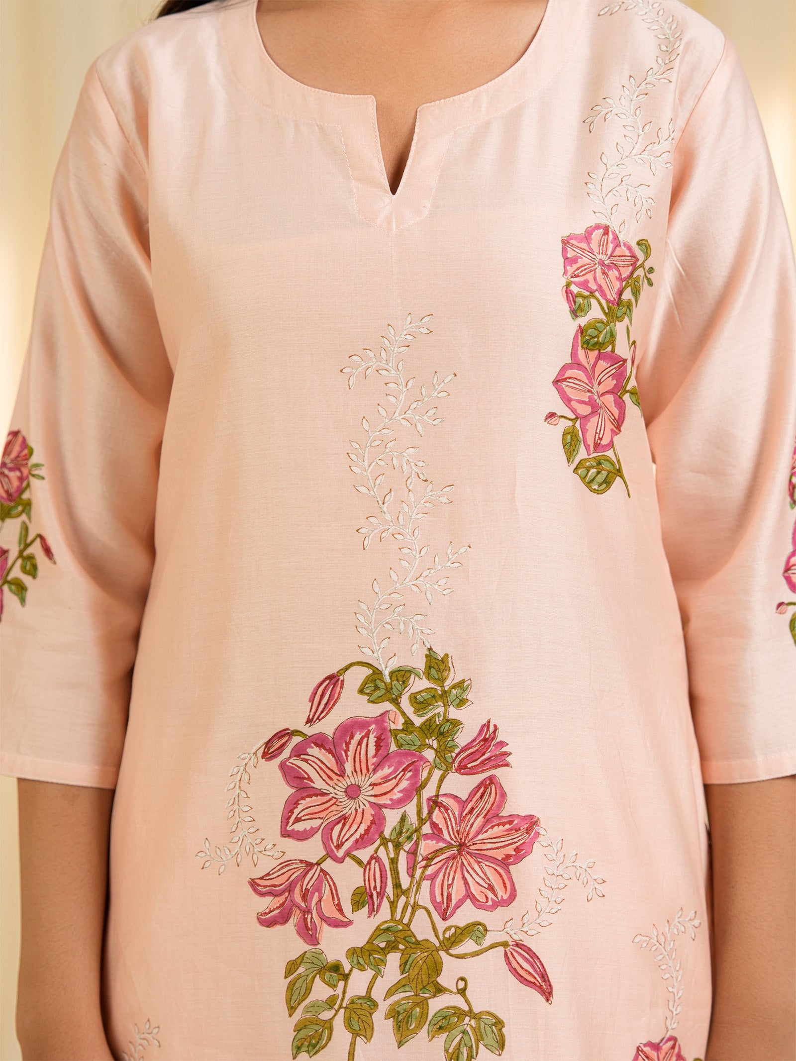 Clematis Chanderi Kurta