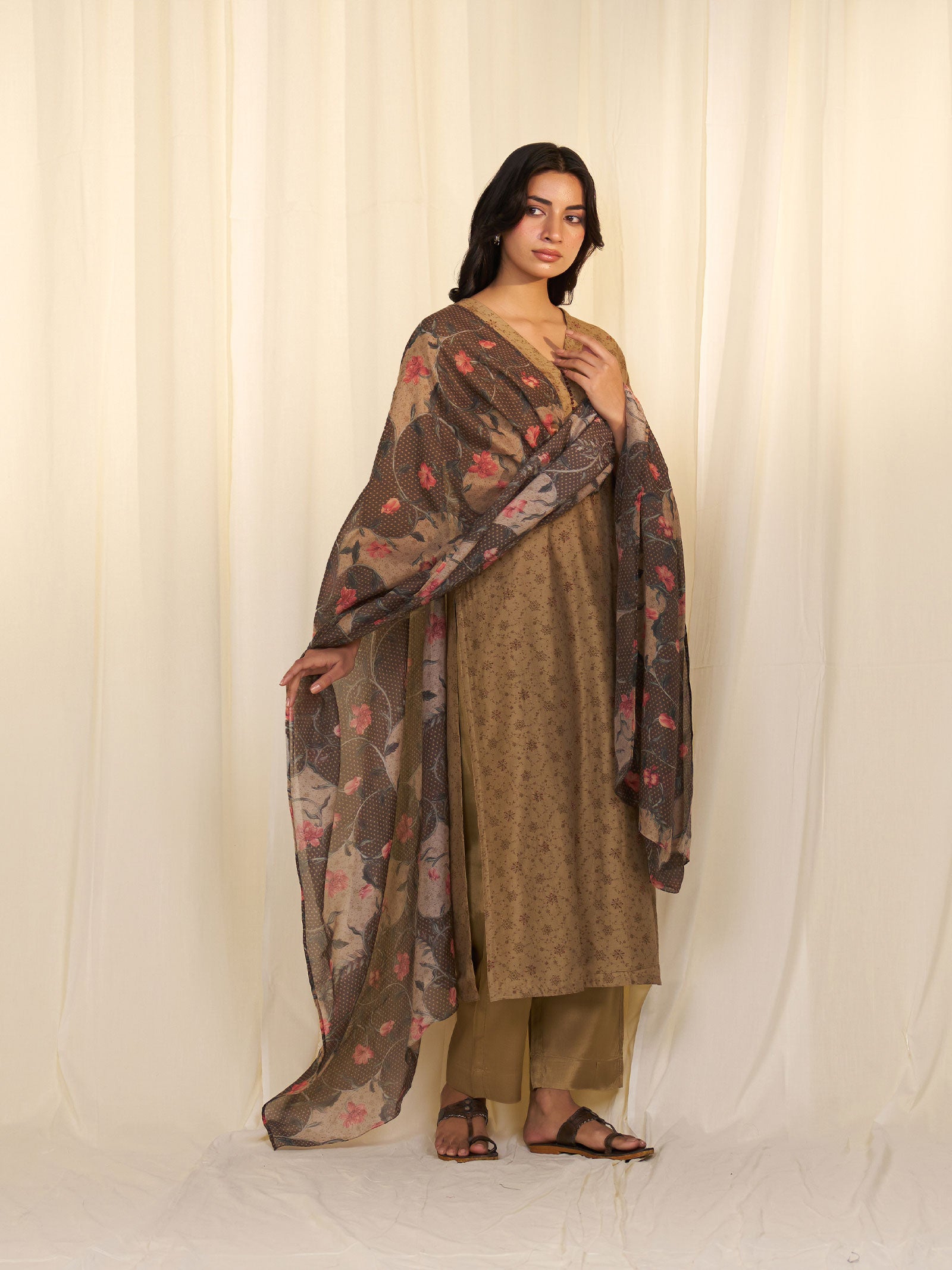Cocoa Roots Chanderi Dupatta